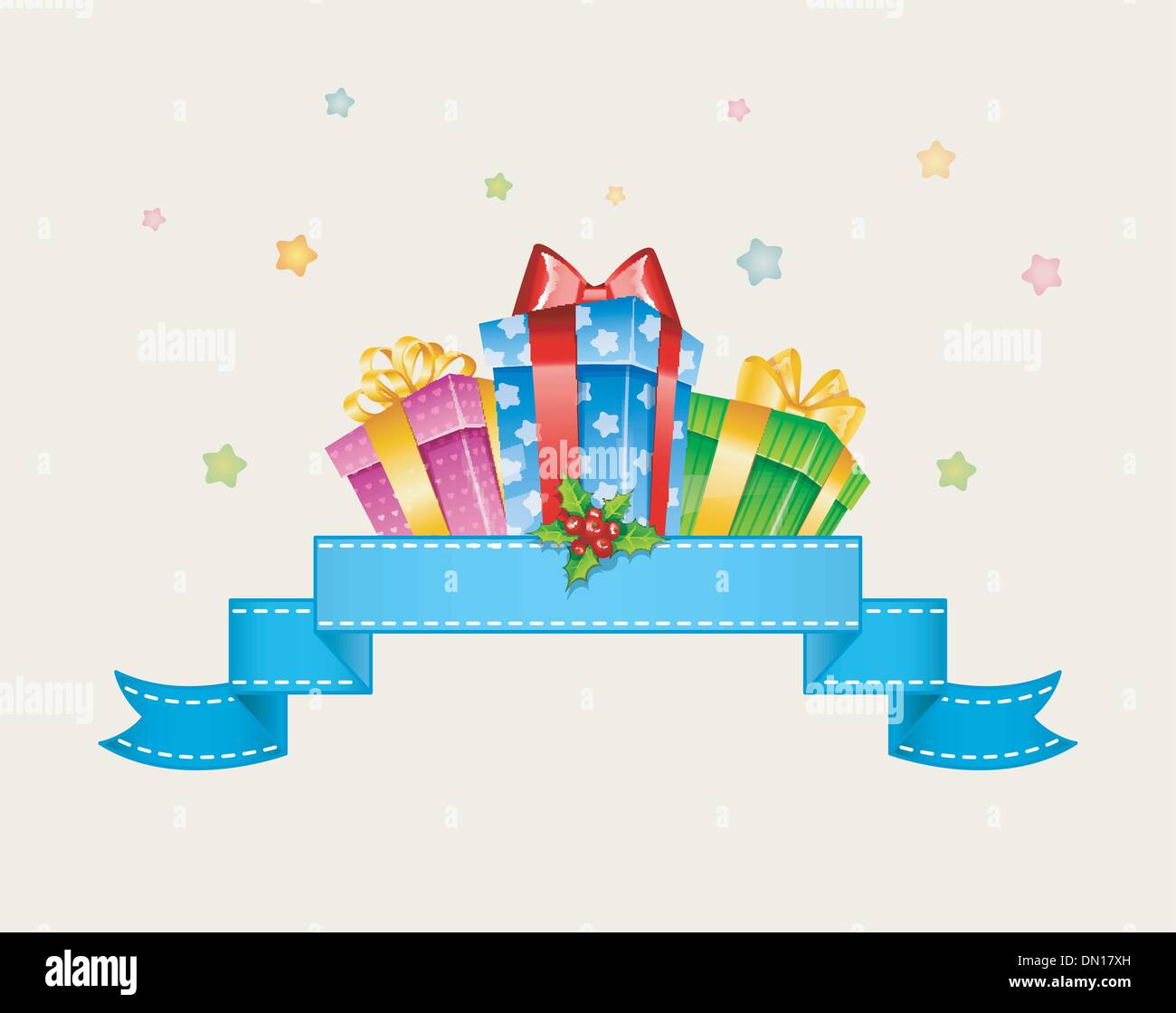 Colorful gift boxes with bows Stock Vector Image & Art - Alamy
