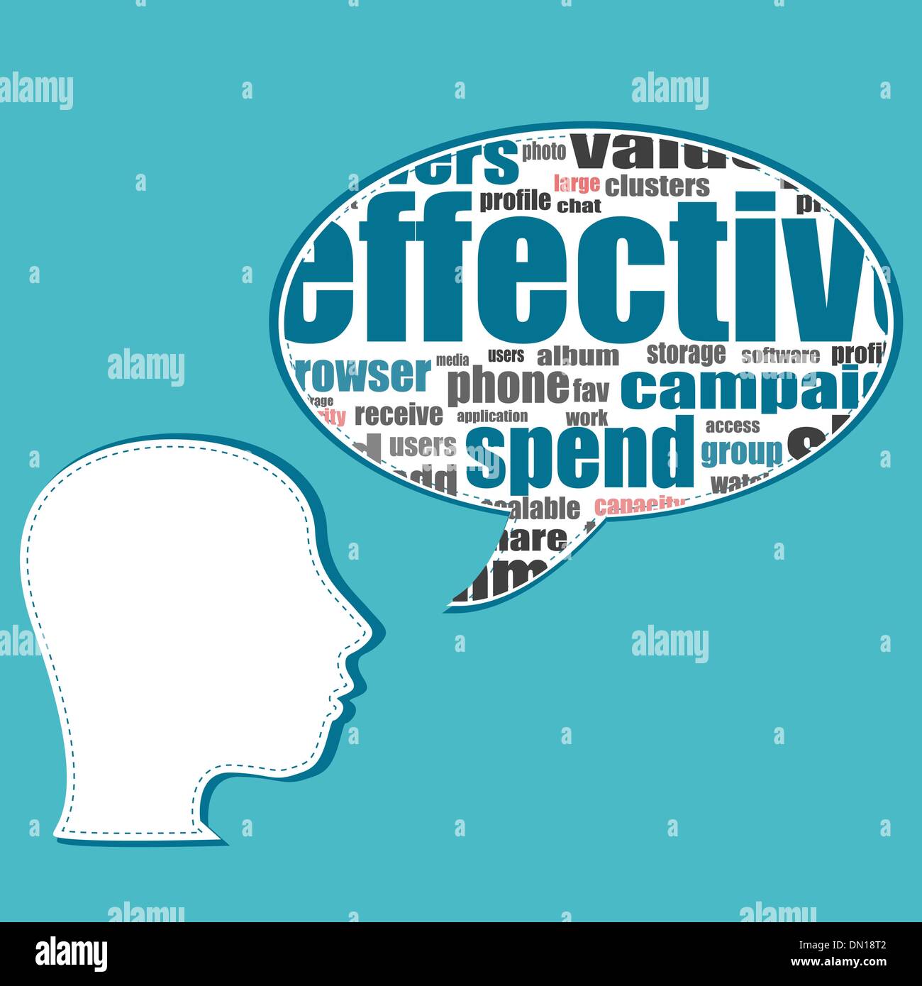 Social media business people talk in speech bubbles Stock Vector Image ...