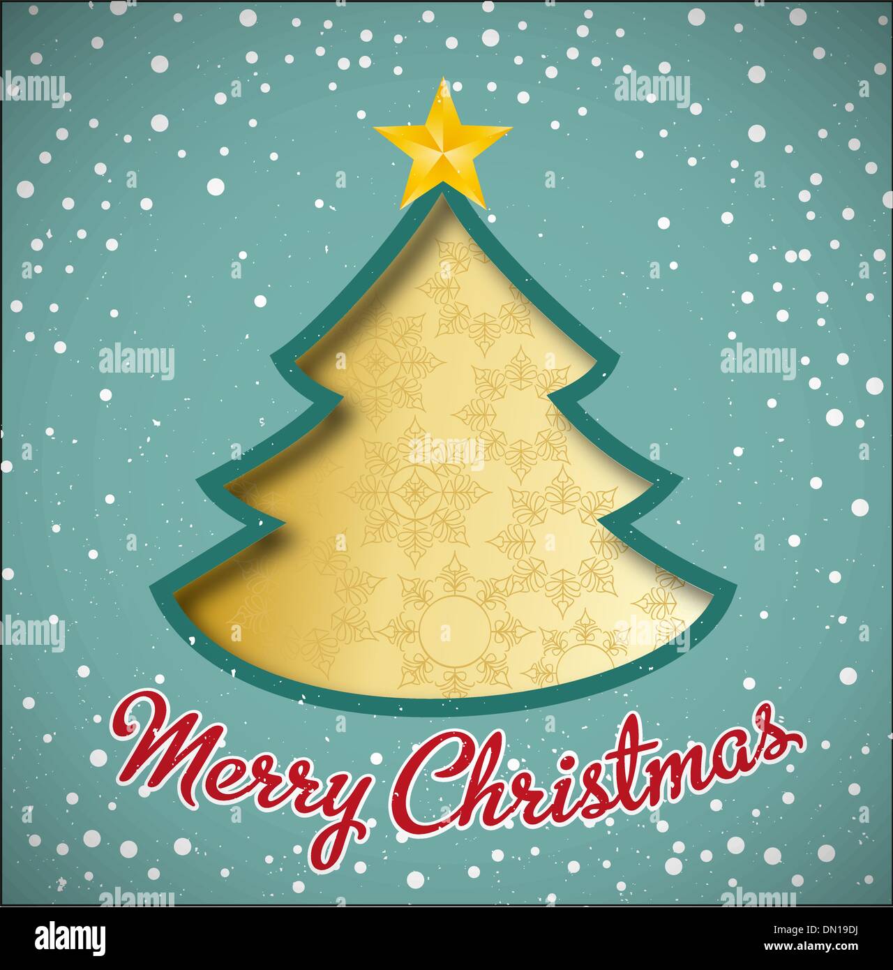 Greeting card image of tree cut Stock Vector Images - Alamy