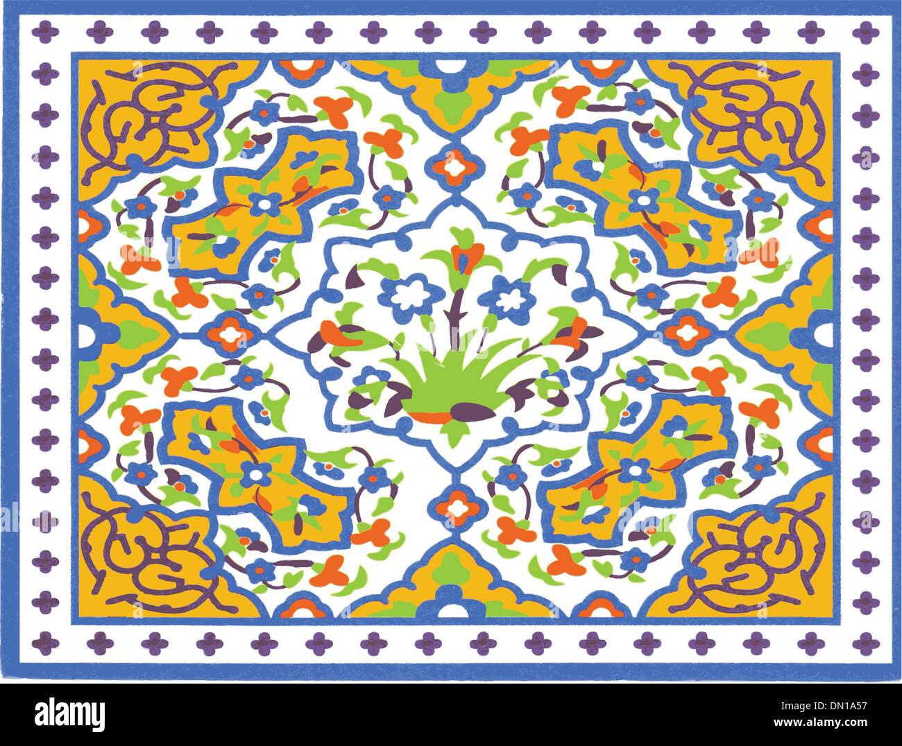 Arabesque design pattern Stock Vector