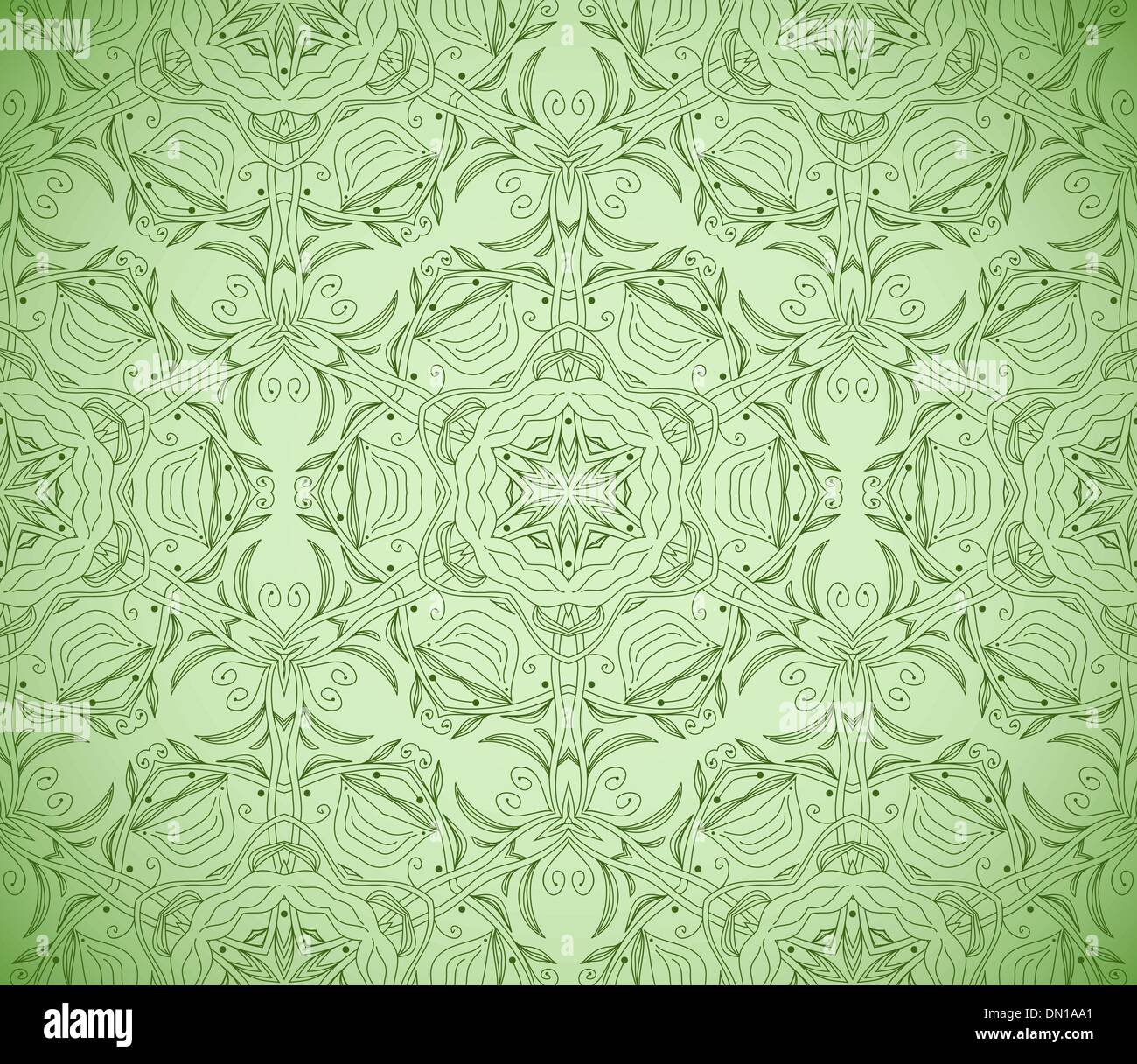 Seamless wallpaper with floral ornament Stock Vector Image & Art - Alamy