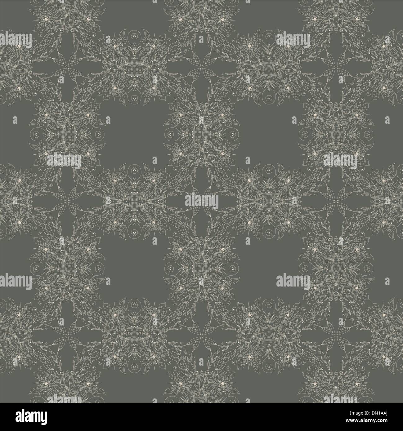 Seamless wallpaper with floral ornament Stock Vector Image & Art - Alamy
