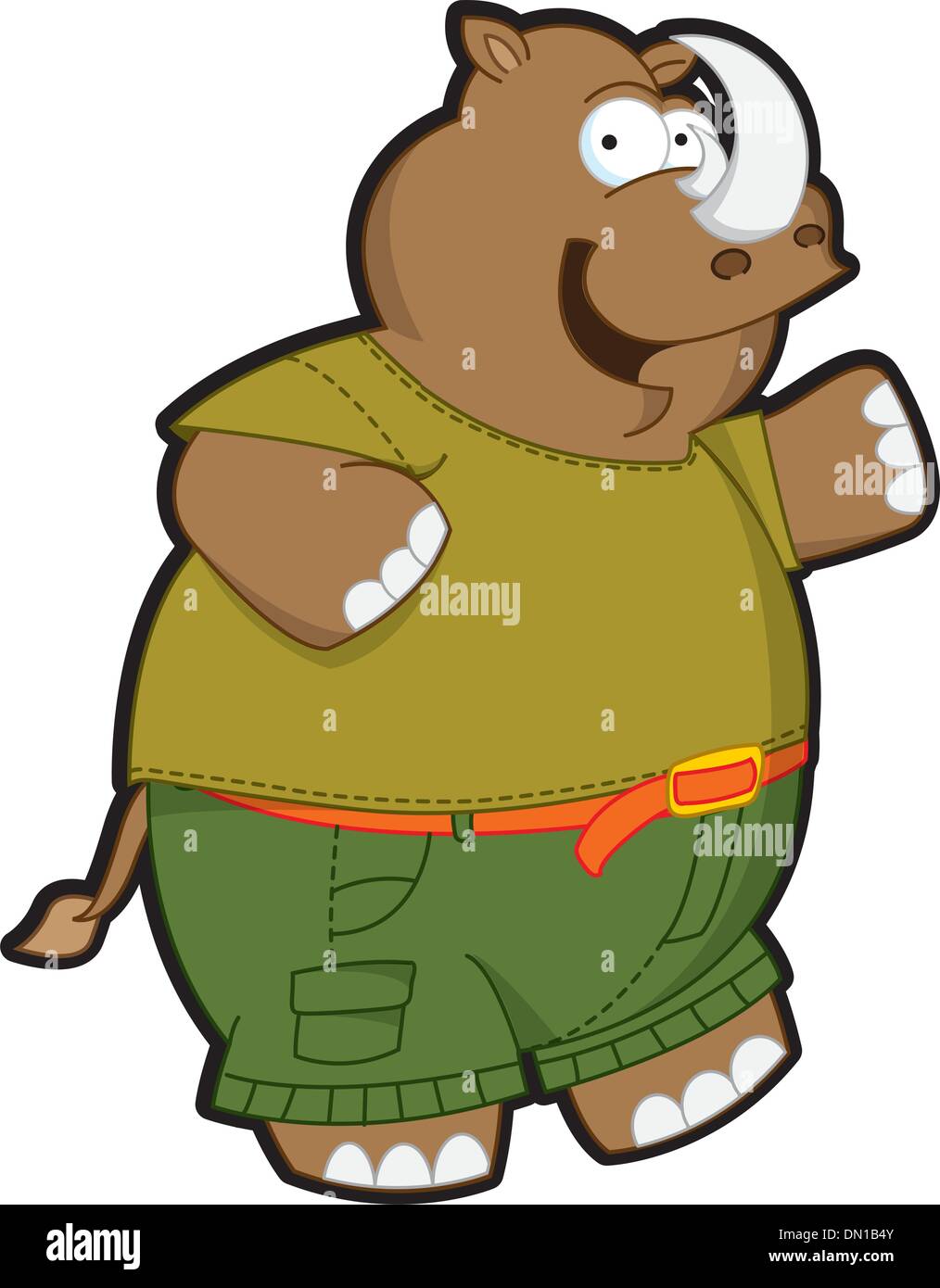 Fat Rinoh Fat Belt Stock Vector Images - Alamy