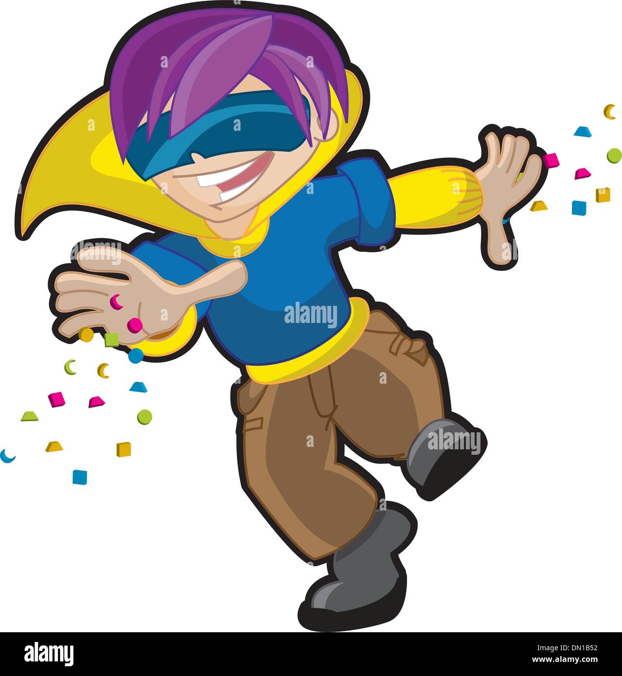 futuristic kid throwing magic Stock Vector Image & Art - Alamy