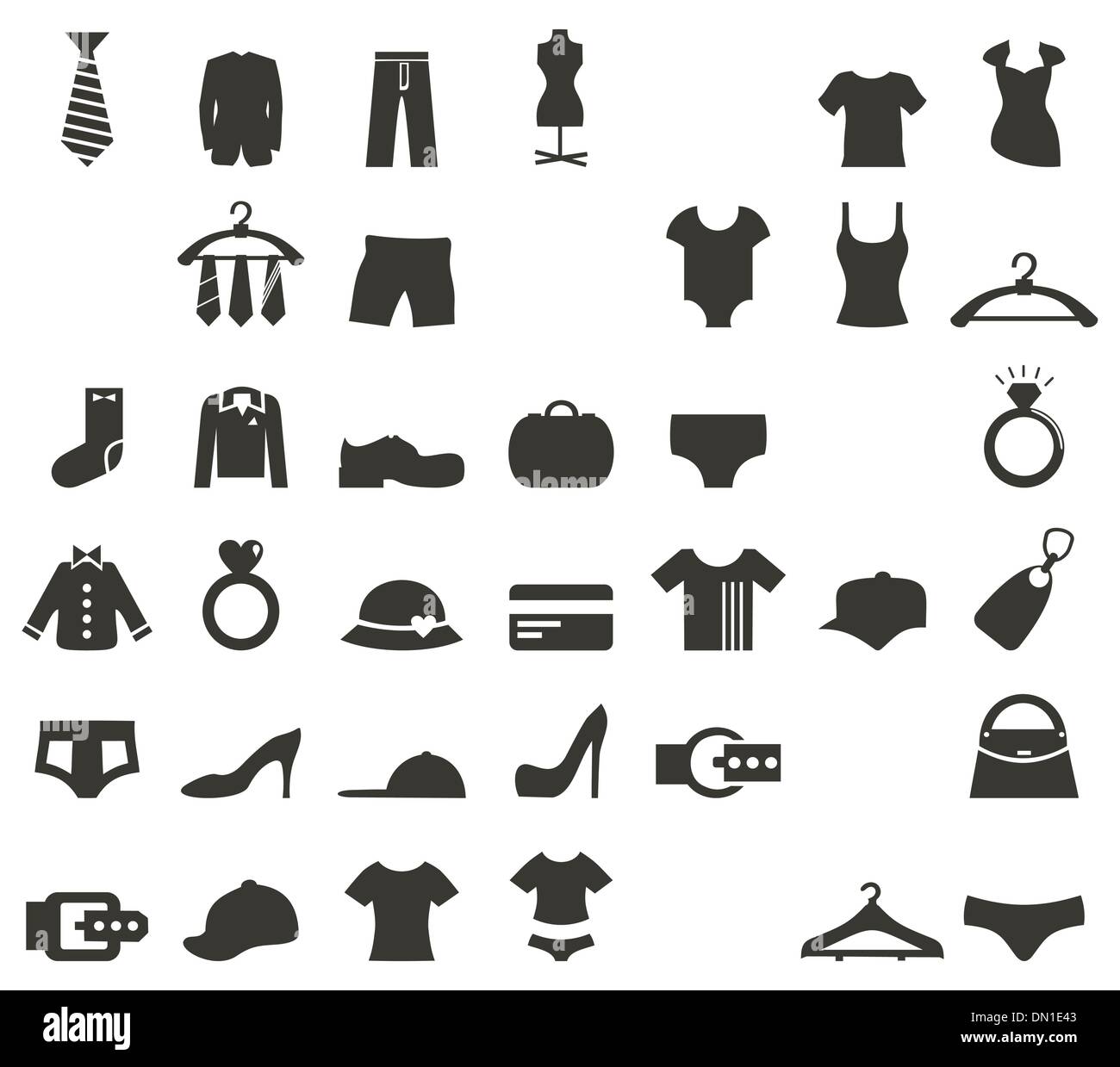Clothes icon hi-res stock photography and images - Alamy