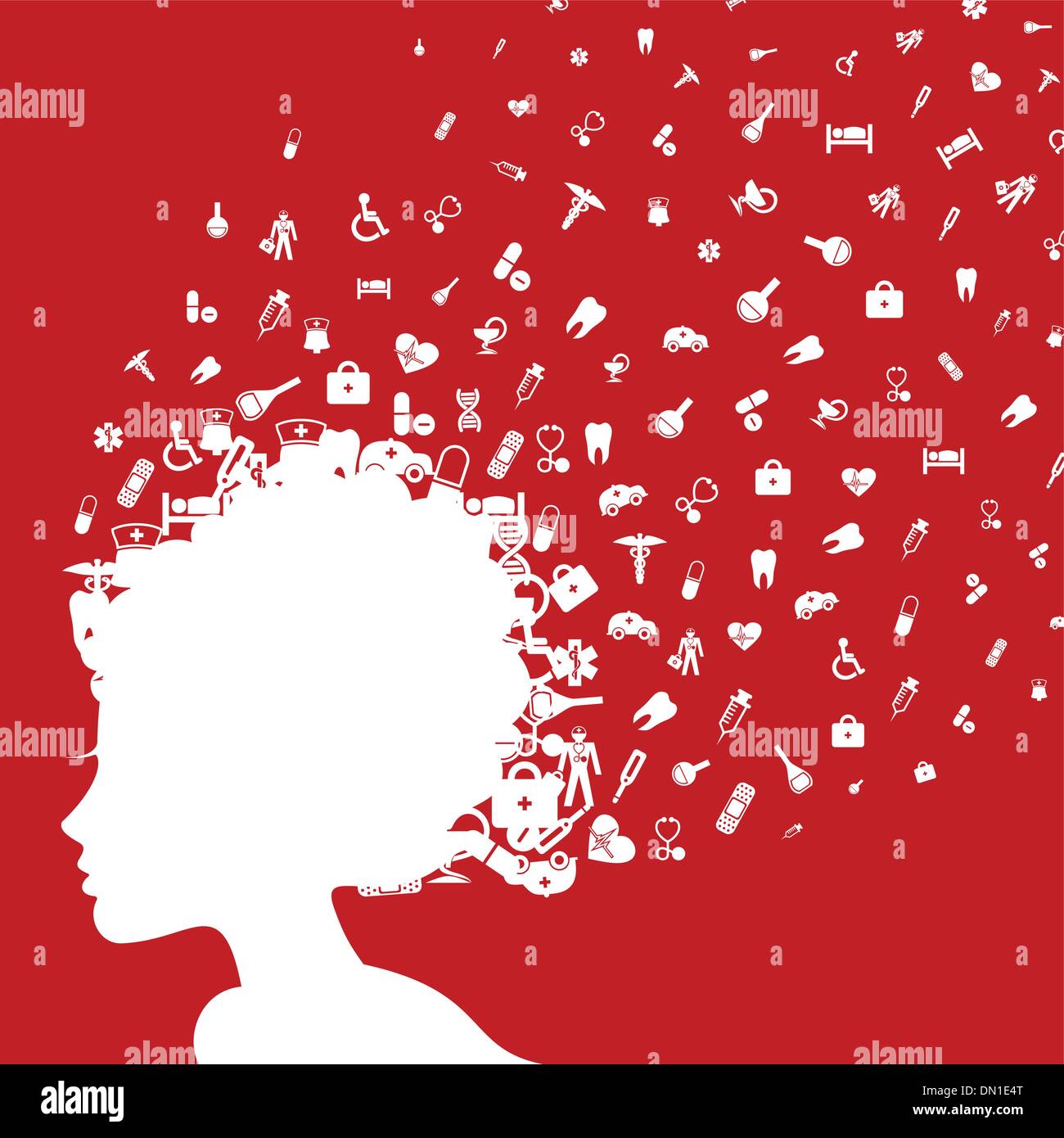 Medical girl head Stock Vector Image & Art Alamy