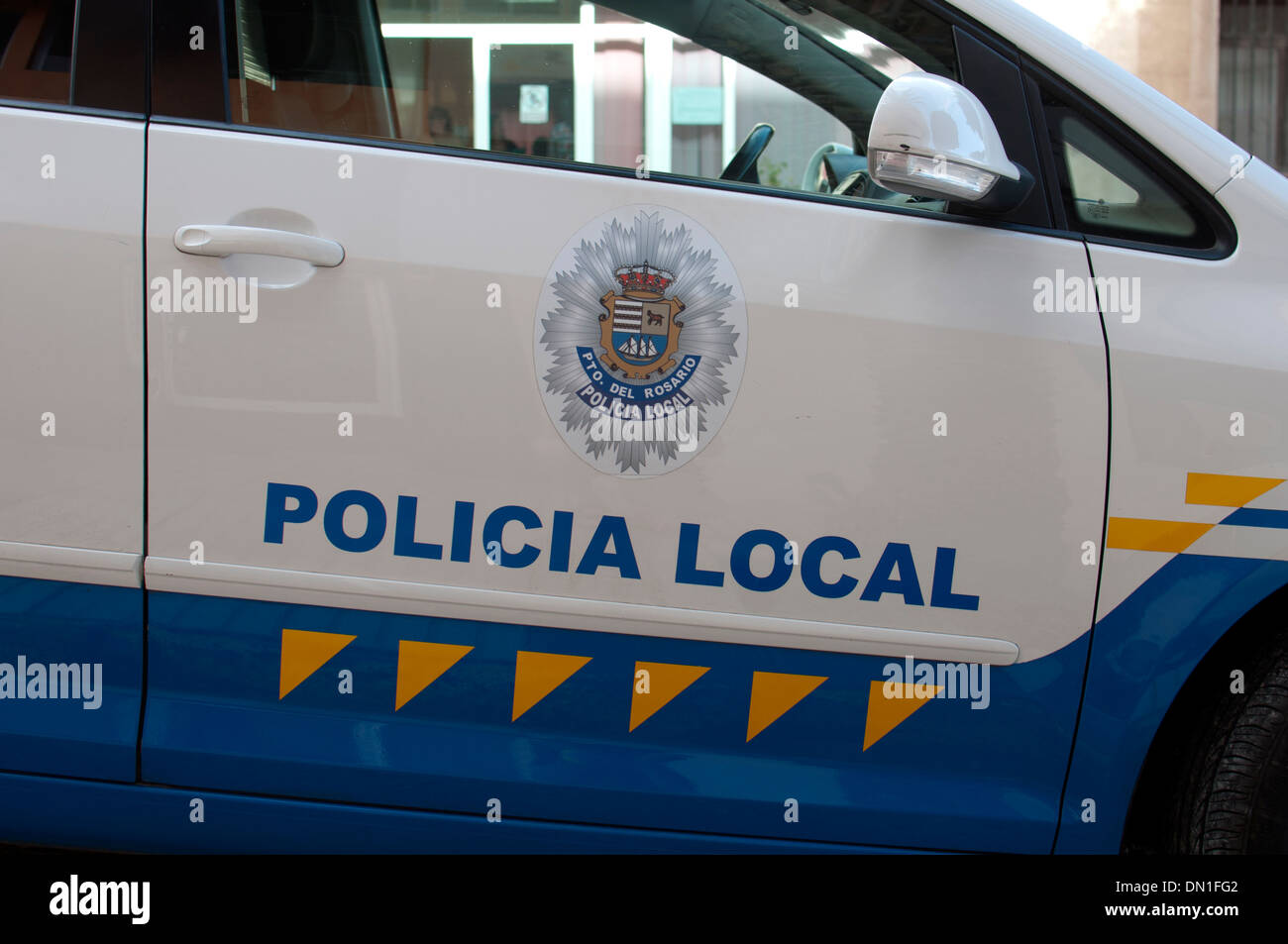 Police car, Puerto del Rosario, Fuerteventura, Canary Islands, Spain Stock  Photo - Alamy