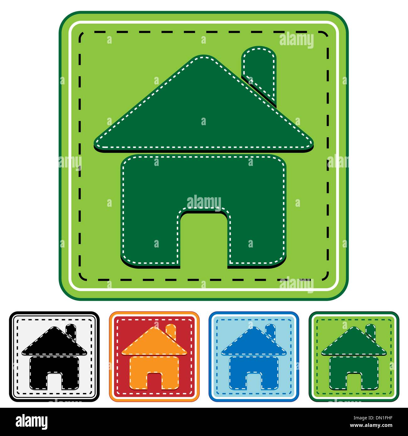 Icons of a small house Stock Vector Image & Art - Alamy