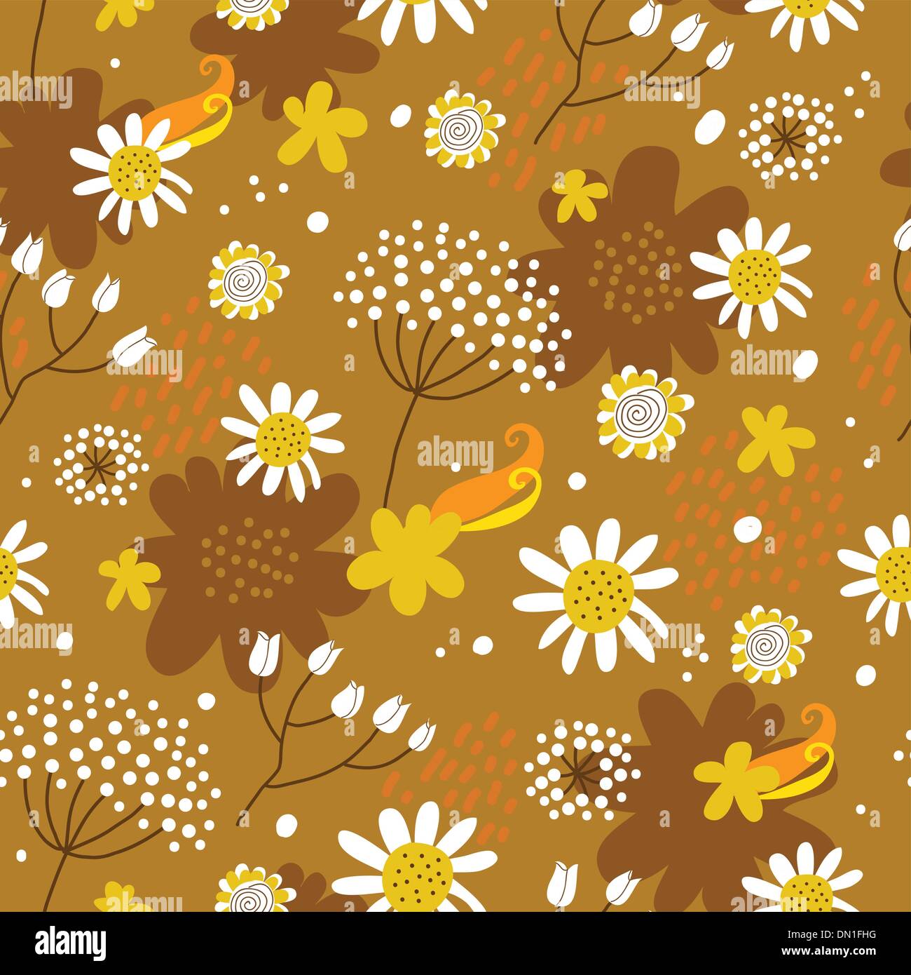 Floral seamless pattern in vector Stock Vector Image & Art - Alamy