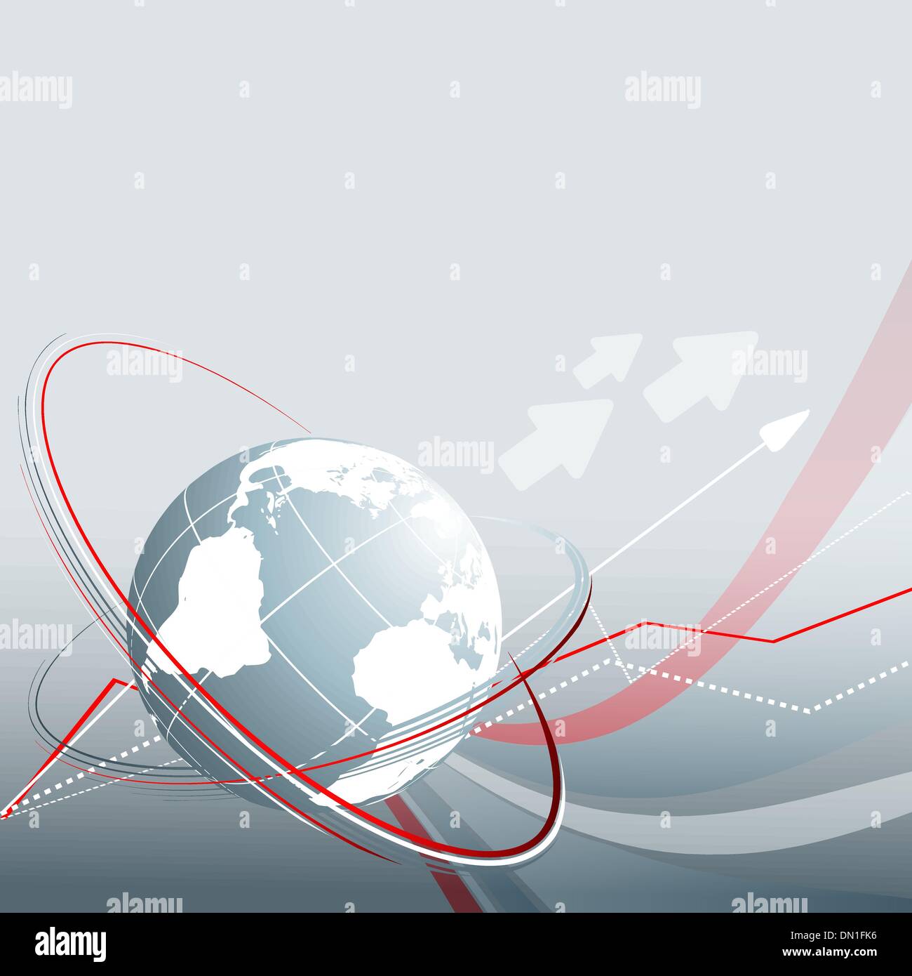 blue vector background with globe. Eps10 Stock Vector Image & Art - Alamy