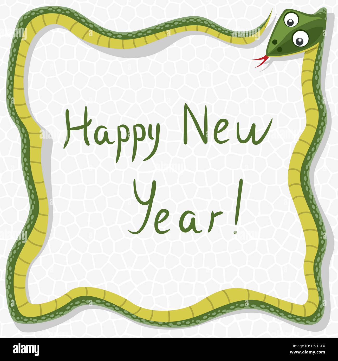 vector  new year  snake Stock Vector