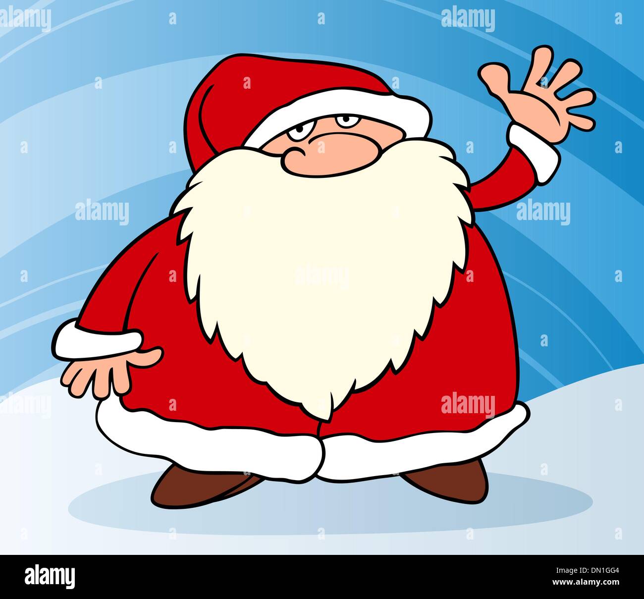santa claus christmas cartoon illustration Stock Vector Image & Art - Alamy