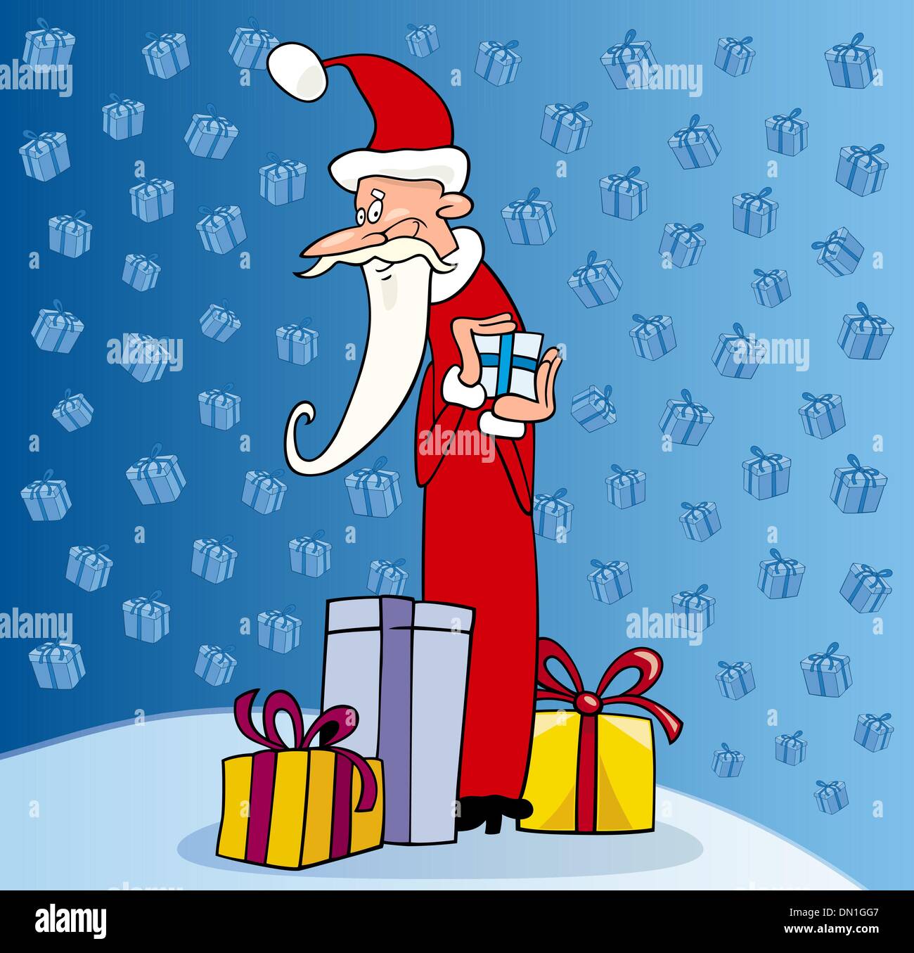 santa claus christmas cartoon illustration Stock Vector Image & Art - Alamy