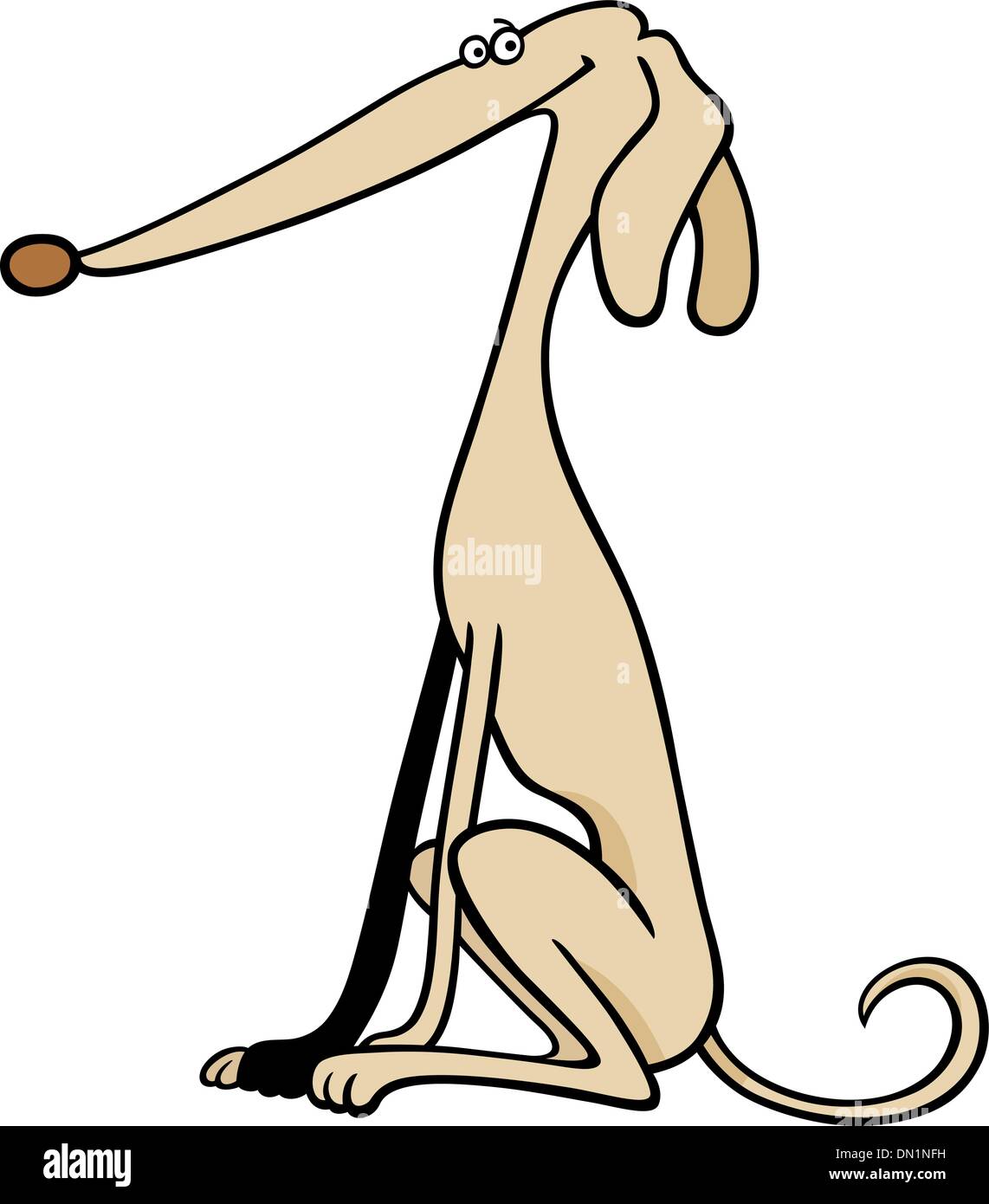 Skinny dog Stock Vector Images - Alamy