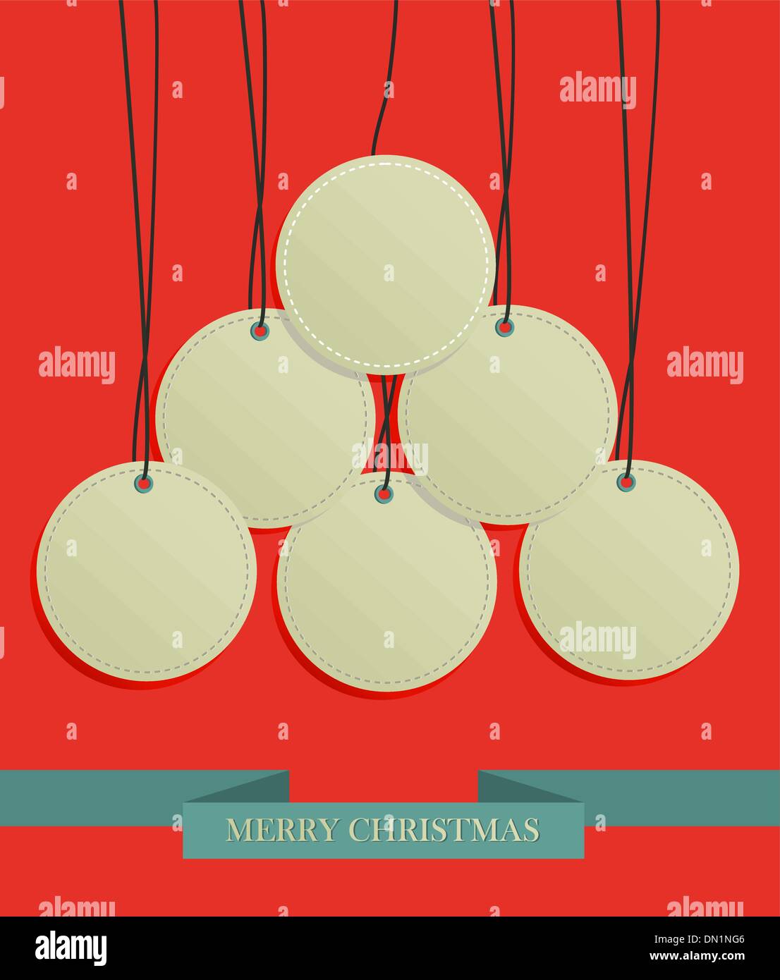 Christmas hang tags sale set Stock Vector