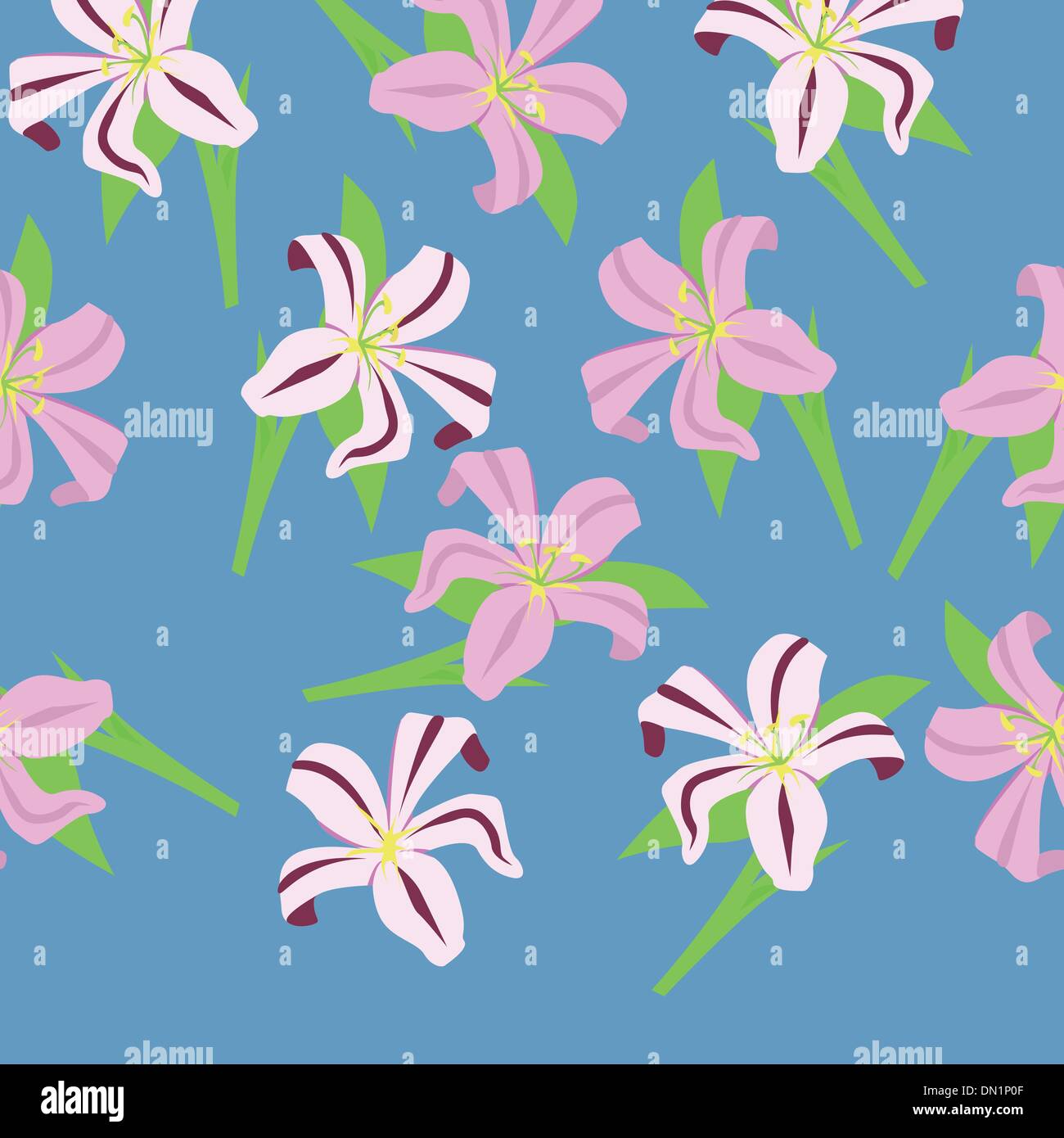 Lilies vector vectors hi-res stock photography and images - Alamy