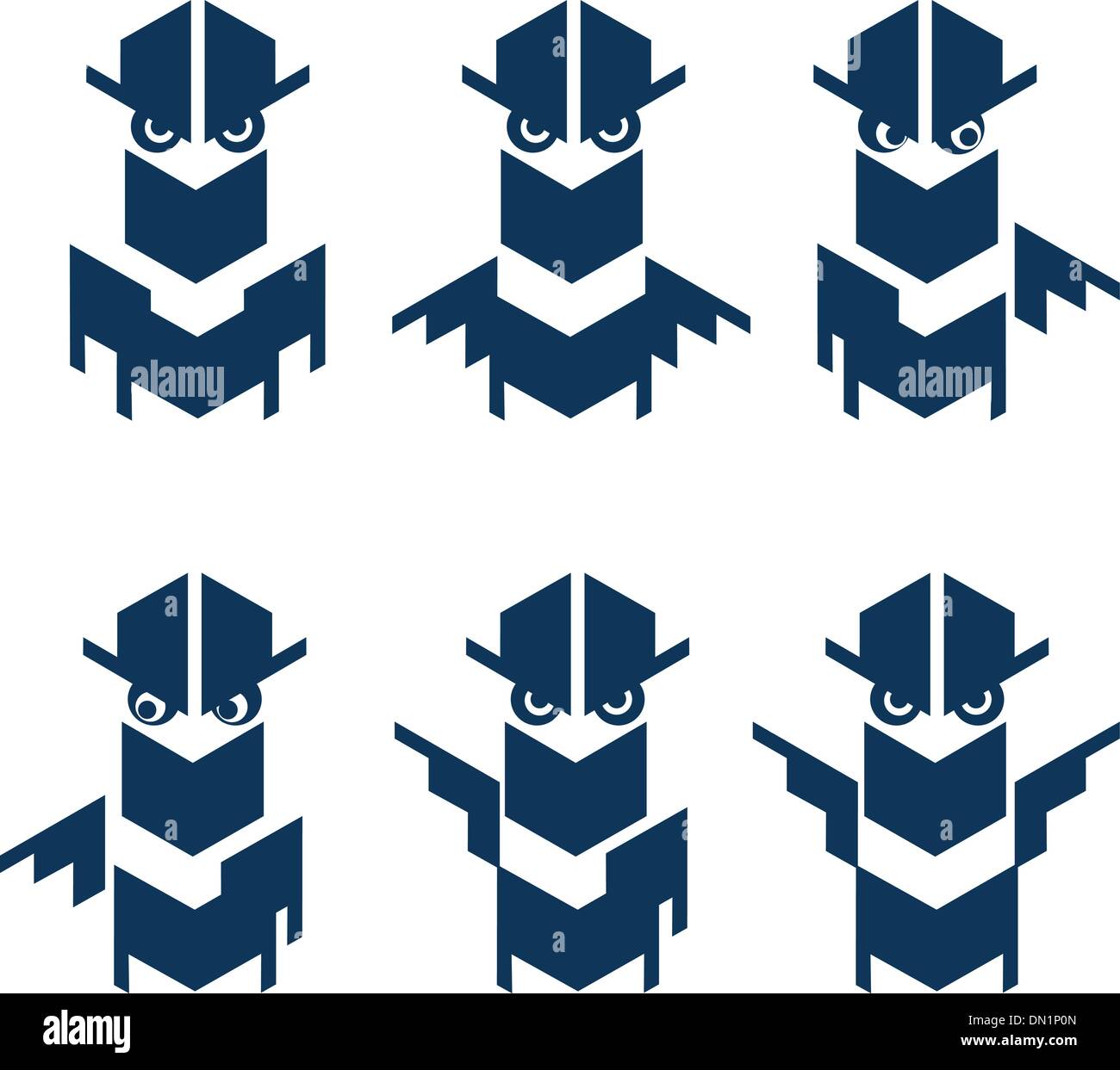 Cowboy in Bandanna with Guns Stock Vector