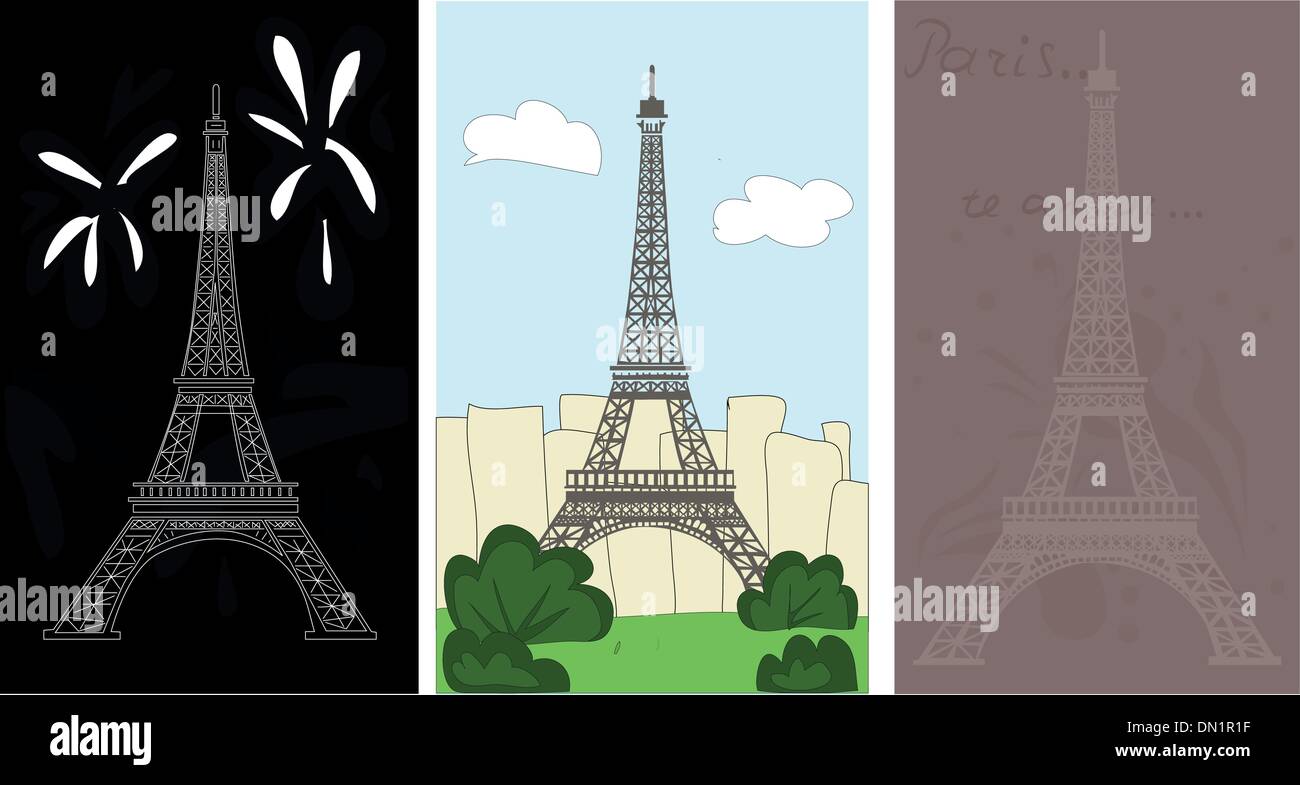 Eiffel tower Stock Vector