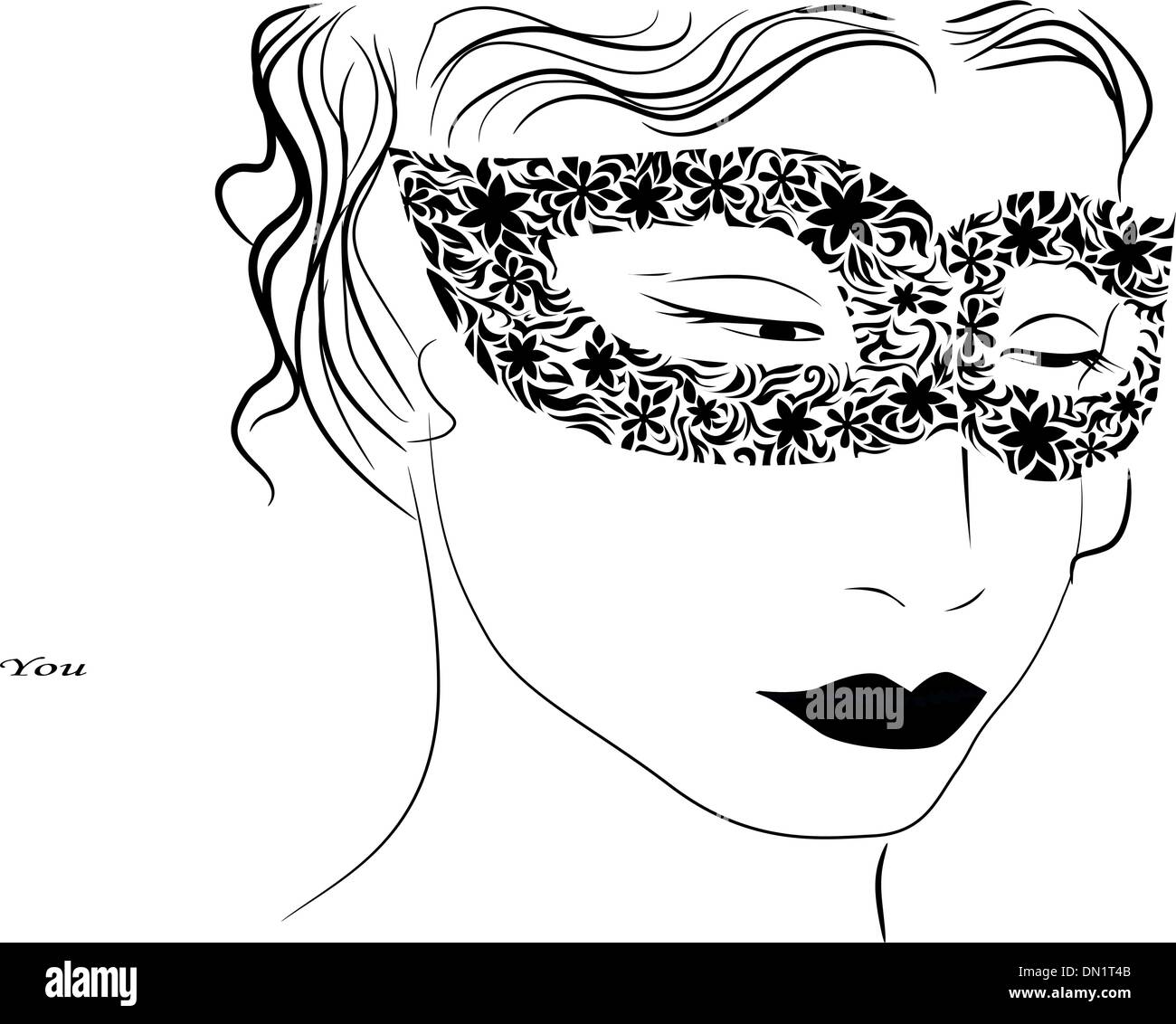 Secret mask Black and White Stock Photos & Images Alamy