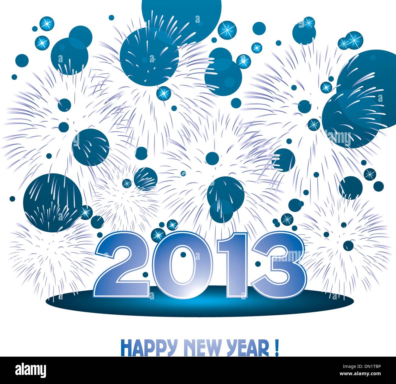 vector new year fireworks Stock Vector