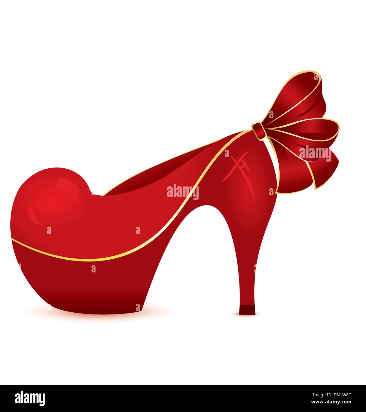 Red shoe vector Stock Vector Image & Art - Alamy