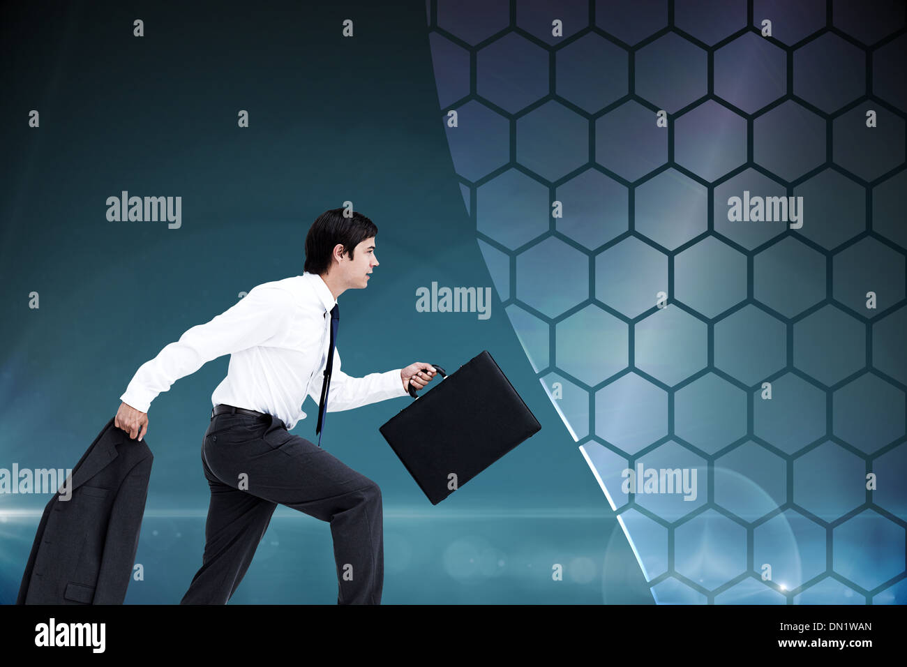 Man walking side view jacket hi-res stock photography and images - Alamy