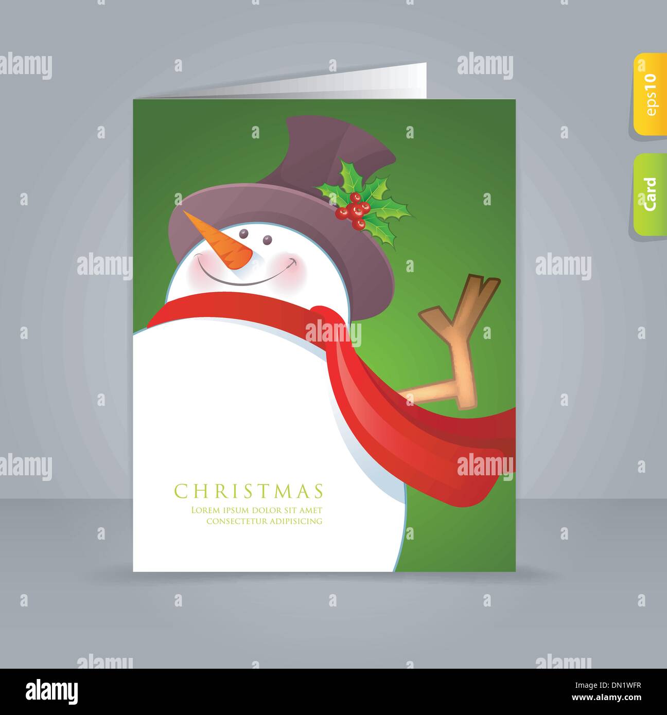 Christmas scarf isolated Stock Vector Images Alamy