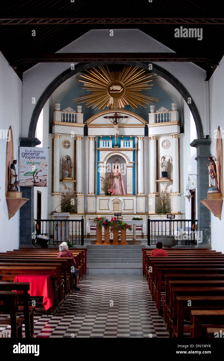 Nuestra Senora del Rosario church, Puerto del Rosario, Fuerteventura, Canary Islands, Spain. Stock Photo