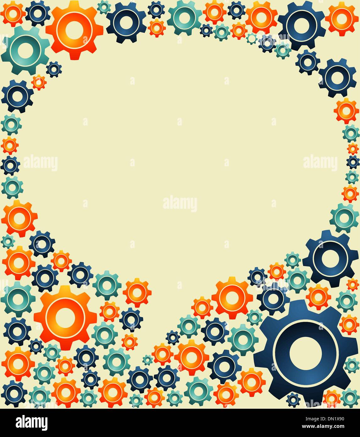 Social media gear bubble Stock Vector Image & Art - Alamy