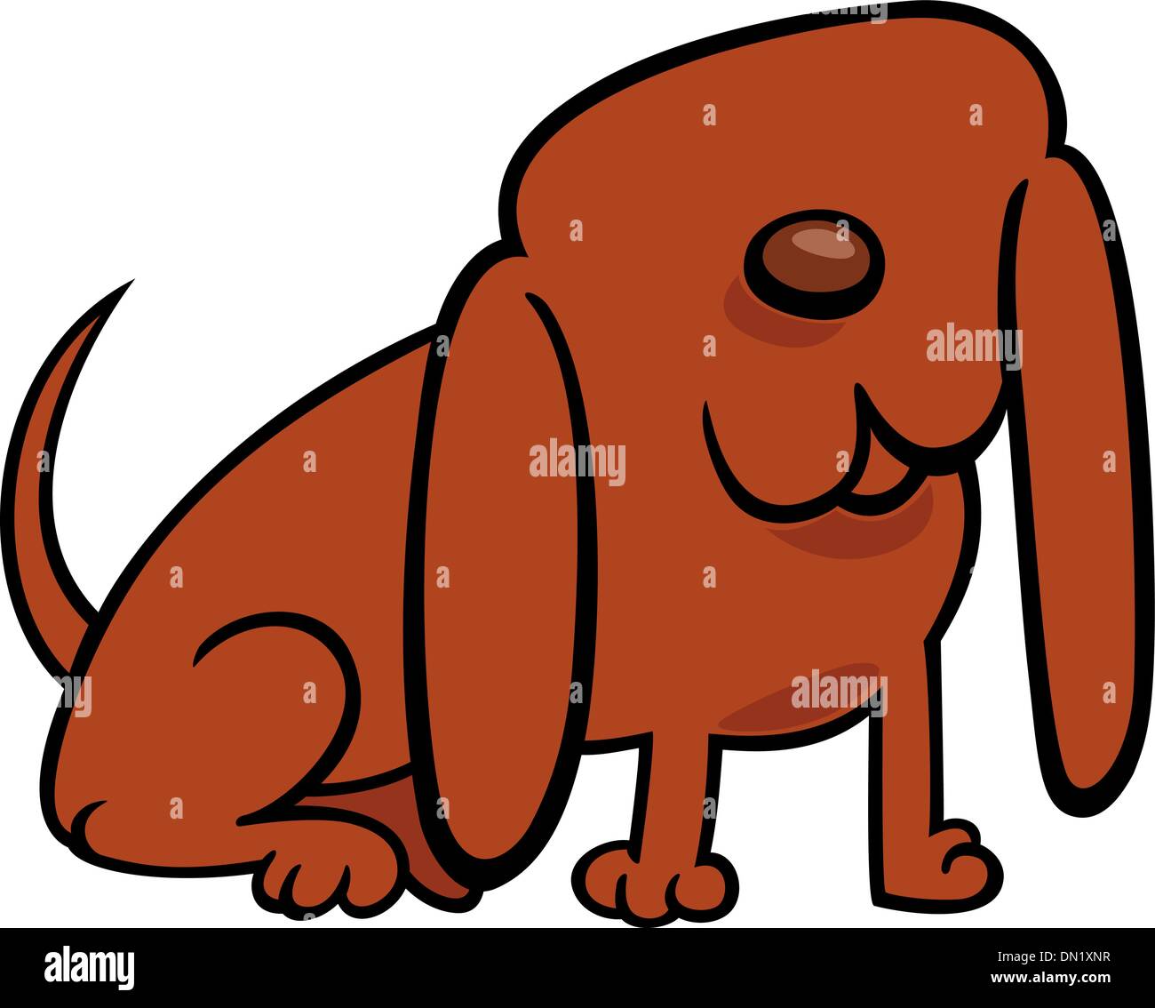 funny little dog cartoon illustration Stock Vector Image & Art - Alamy