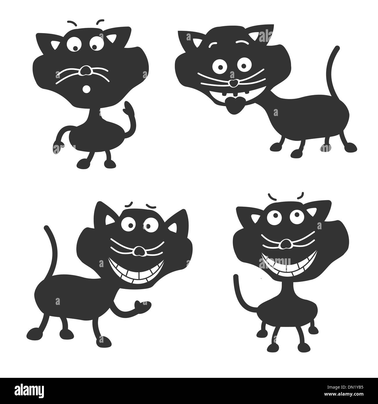 Black cat humour Stock Vector Images - Alamy
