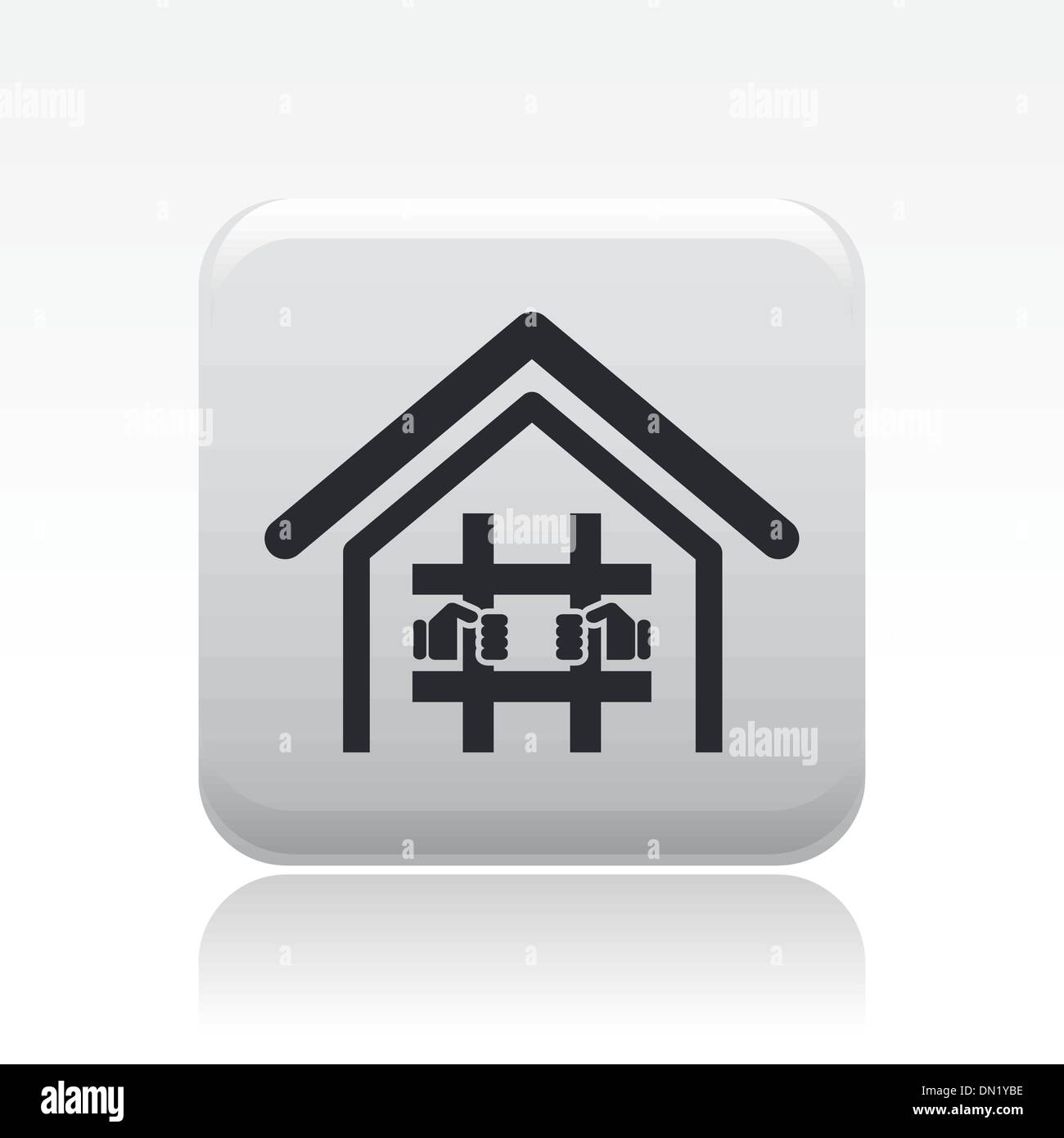 Vector illustration of single isolated prison icon Stock Vector Image ...