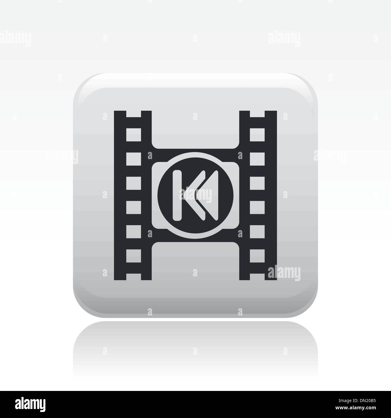 Vector illustration of single isolated player video icon Stock Vector ...