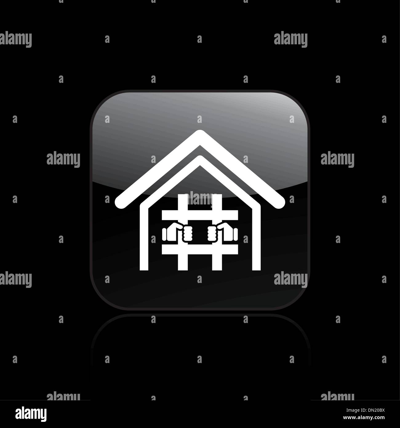 Vector illustration of single prison icon Stock Vector Image & Art - Alamy