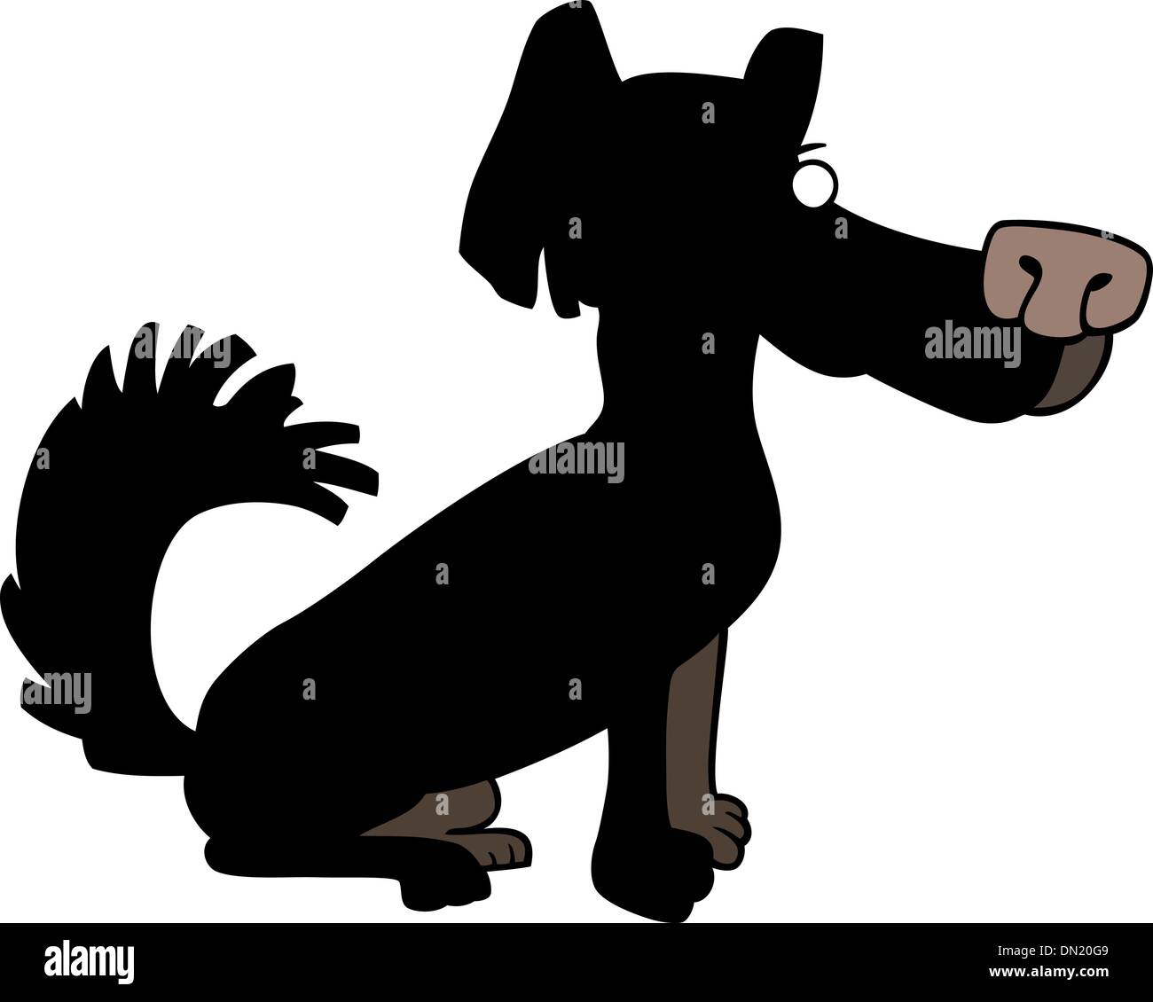 little shaggy dog cartoon illustration Stock Vector Image & Art Alamy