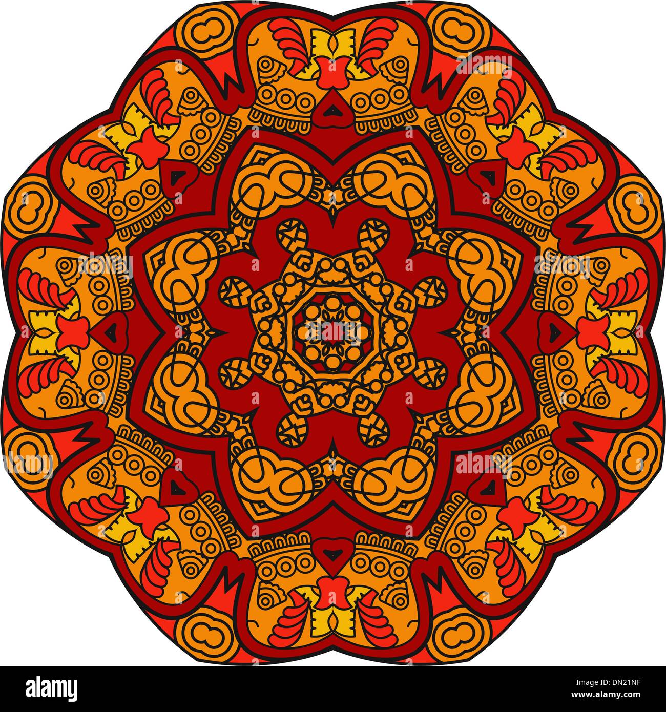 Vector round decorative design element Stock Vector Image & Art - Alamy
