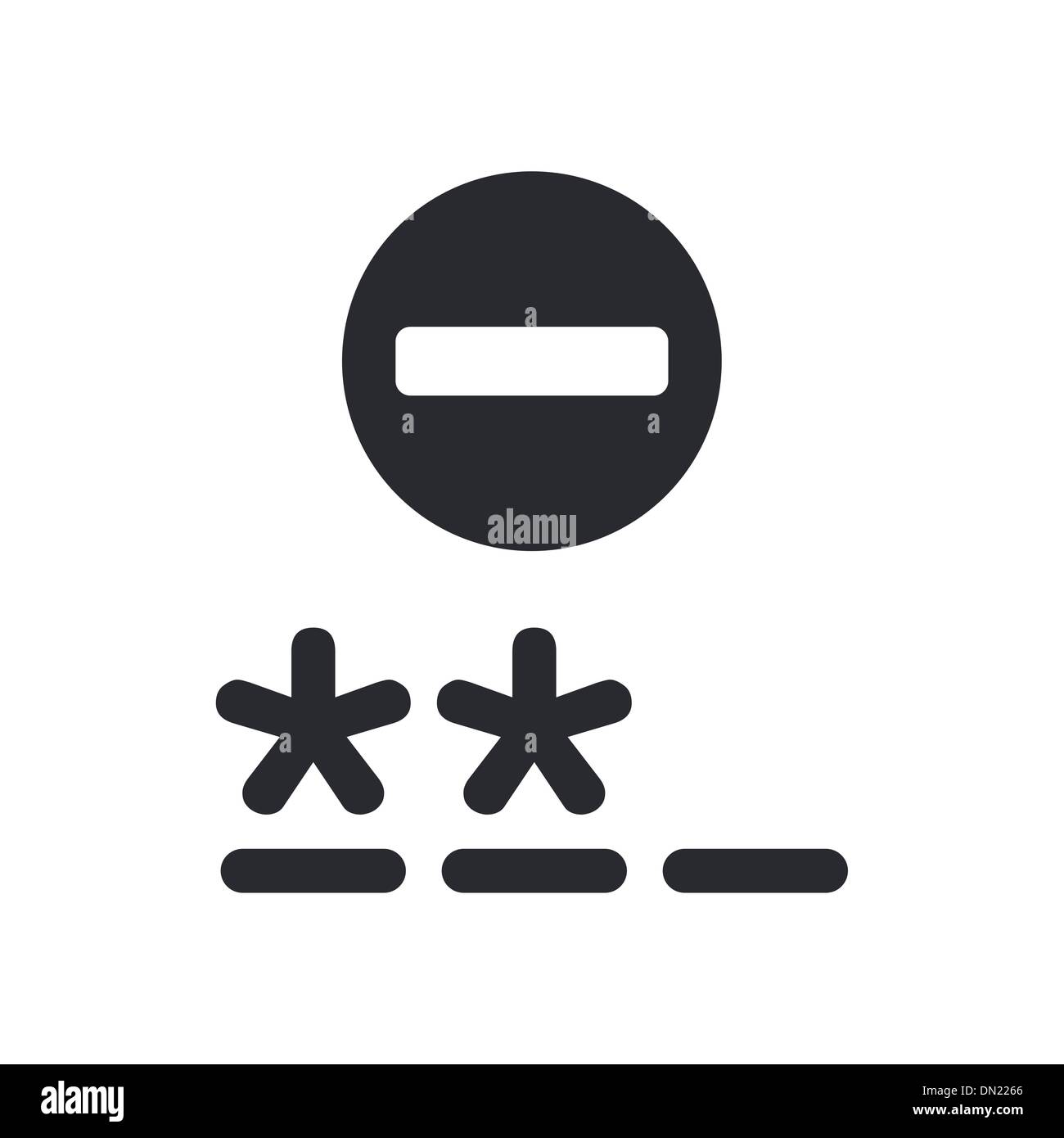 Vector illustration of isolated password icon Stock Vector Image & Art ...