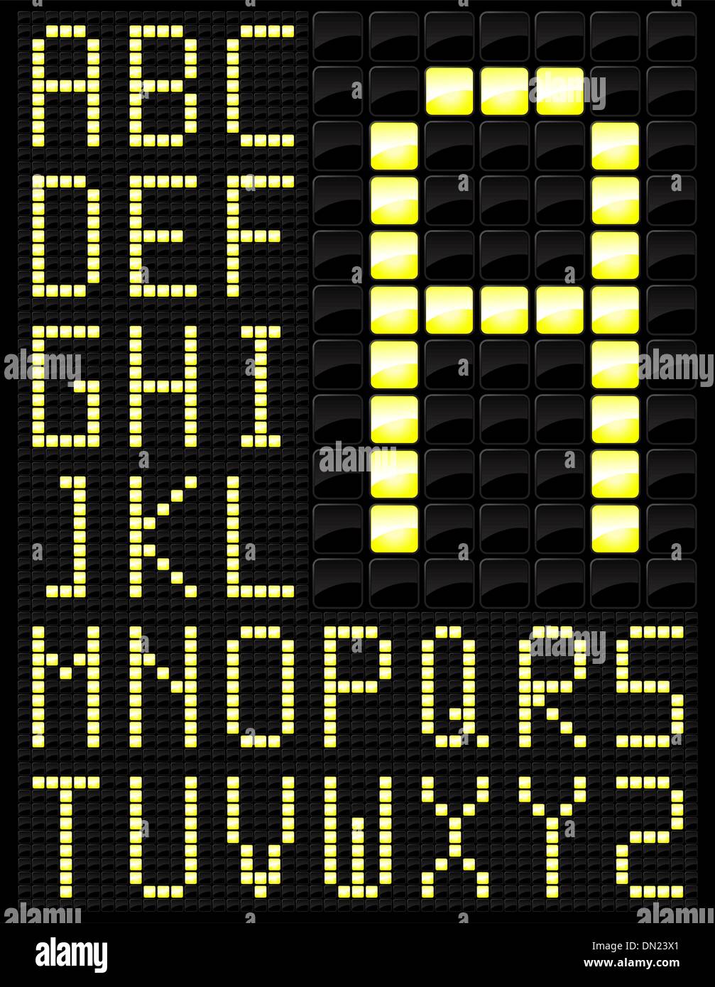 Vector illustration of scoreboard in words Stock Vector Image & Art Alamy