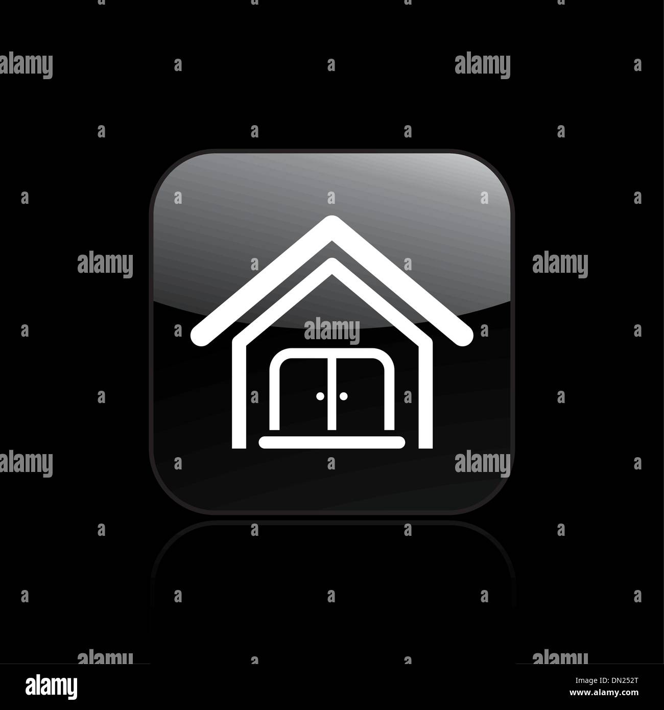 Vector illustration of house single icon Stock Vector
