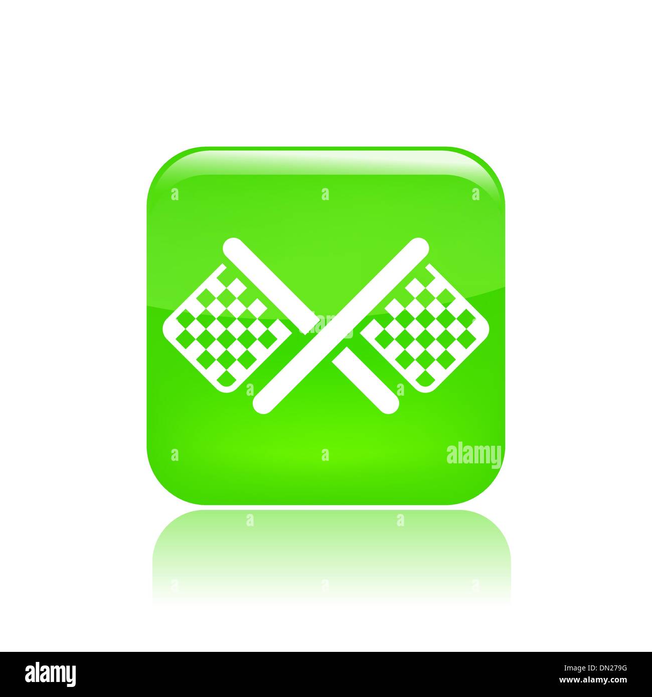 Vector illustration of single race flag icon Stock Vector Image & Art ...