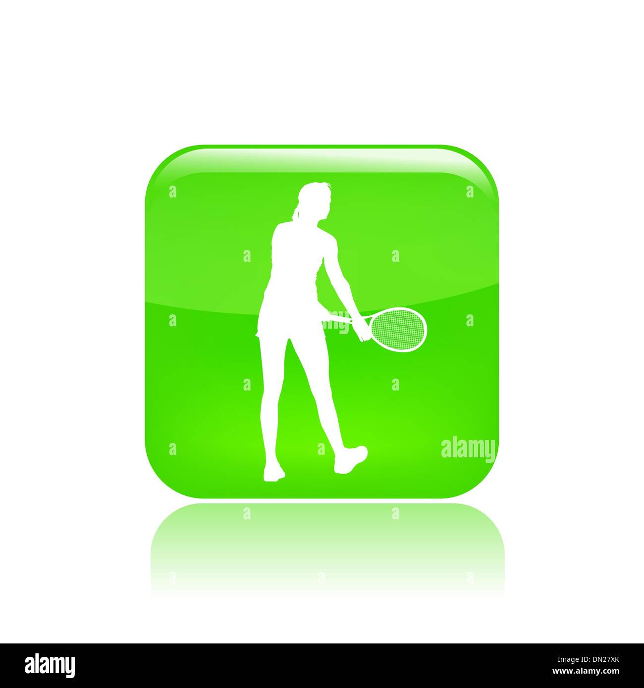 Vector illustration of isolated tennis icon Stock Vector Image & Art ...