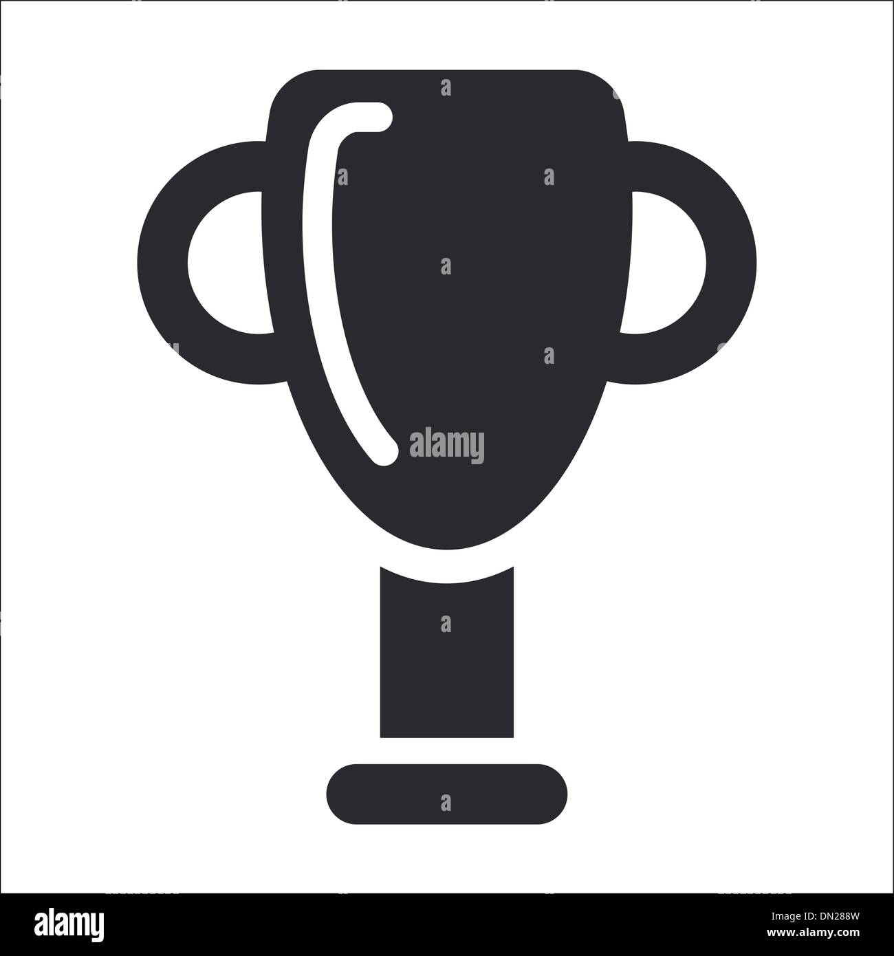 Vector illustration of isolated cup win icon Stock Vector