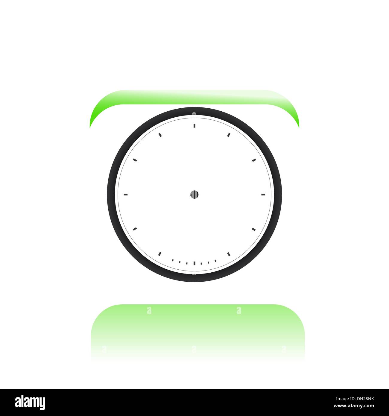 Vector illustration of isolated clock icon Stock Vector Image & Art - Alamy