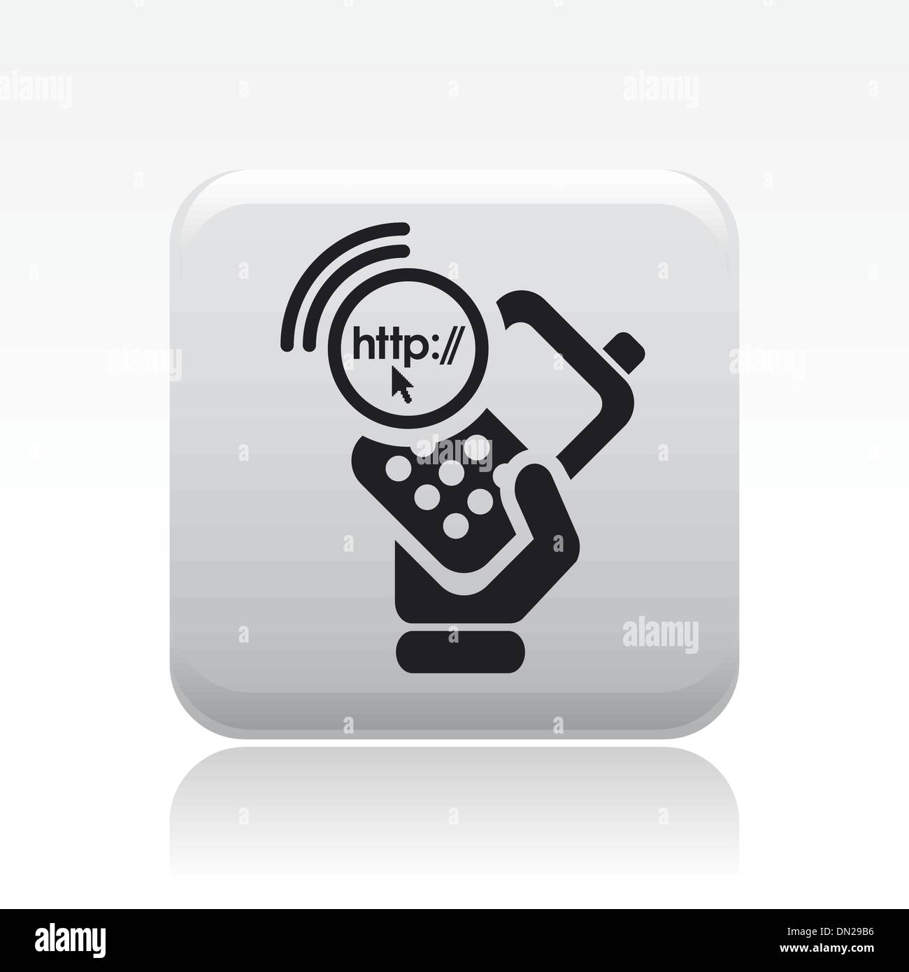 Vector illustration of single phone connection icon Stock Vector Image ...