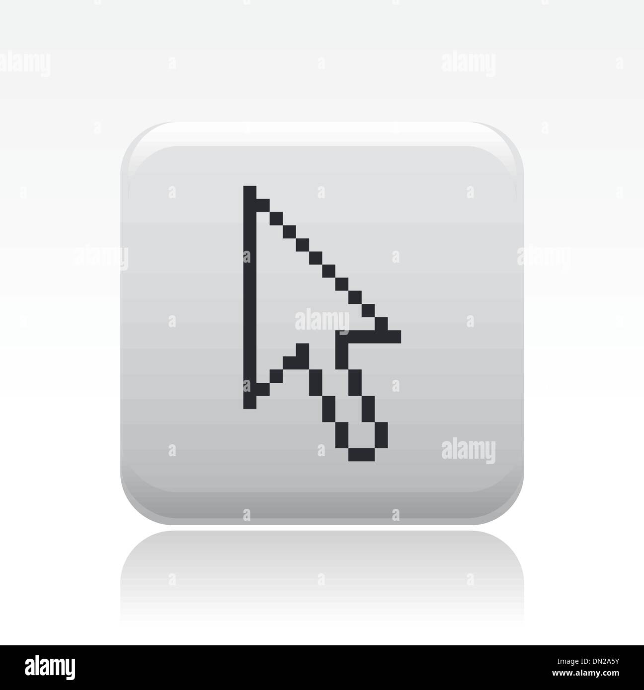 Vector illustration of single pointer icon Stock Vector Image & Art - Alamy