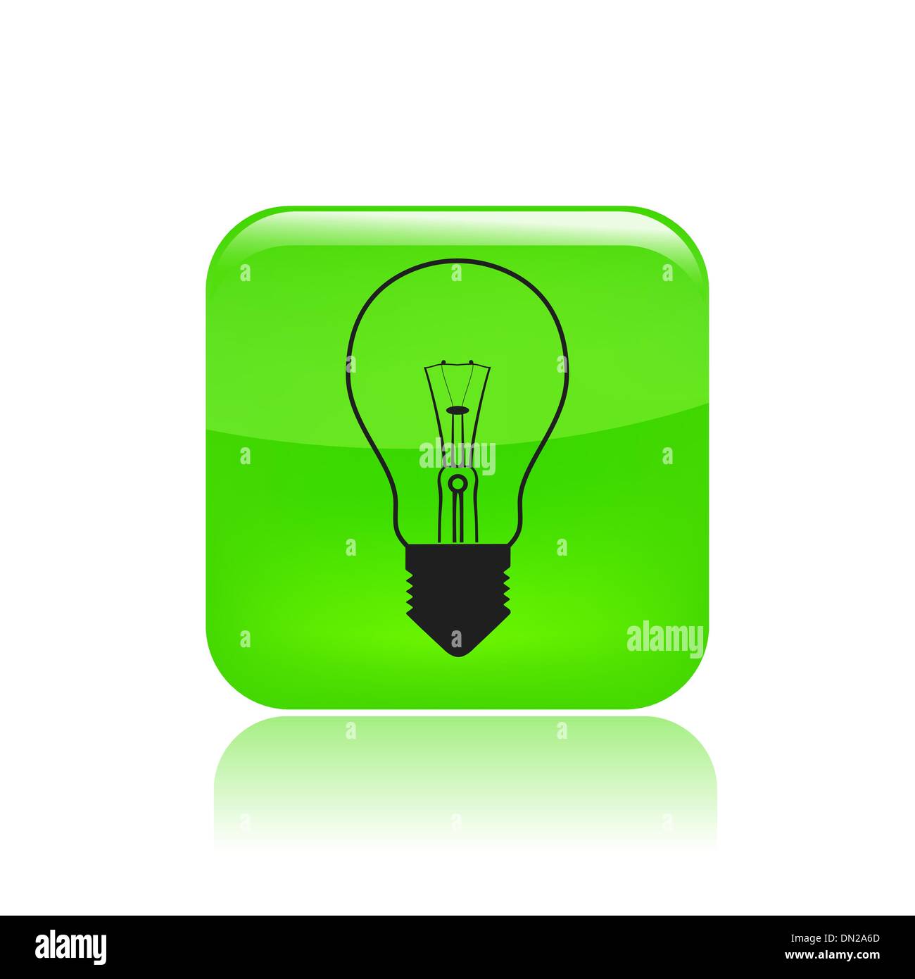 Vector illustration of single bulb light icon Stock Vector Image & Art ...