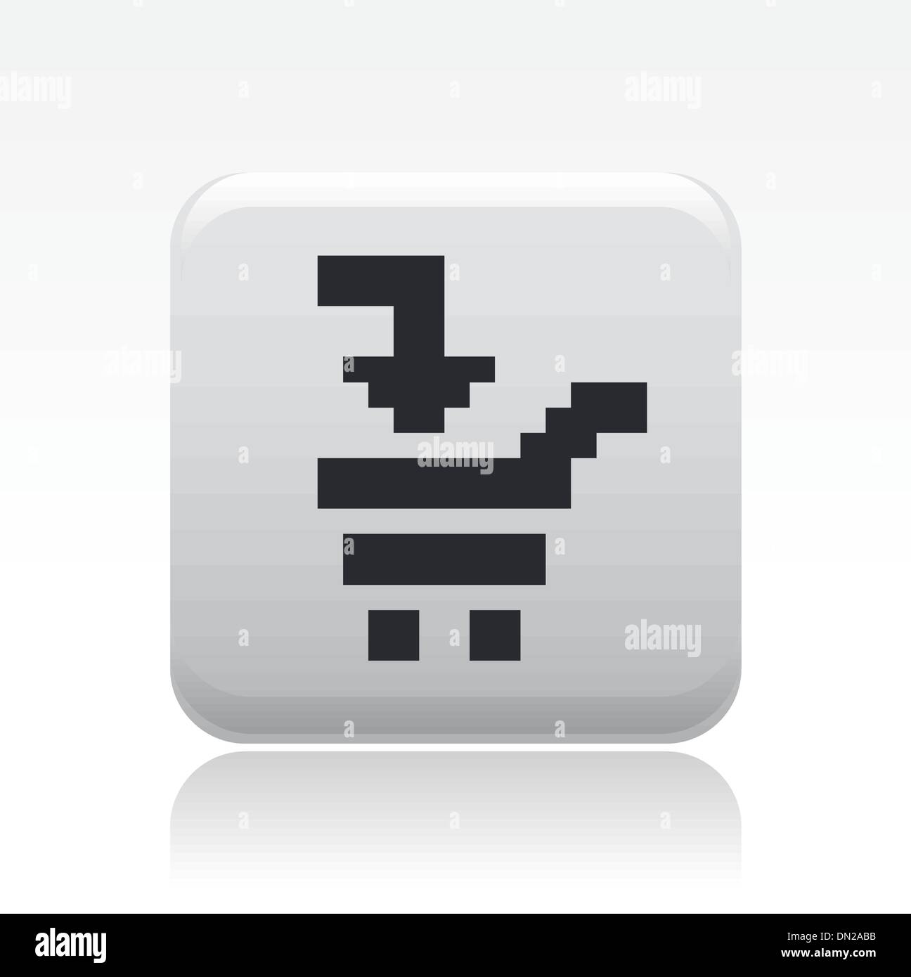 Vector illustration of isolated pixel icon Stock Vector