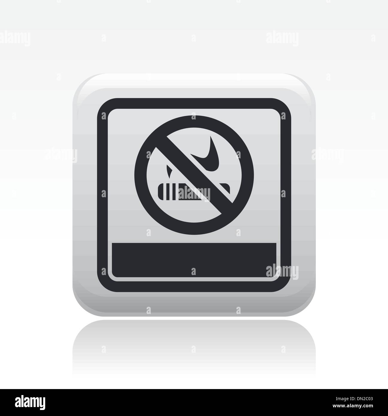 Vector illustration of single not smoke icon Stock Vector Image & Art ...