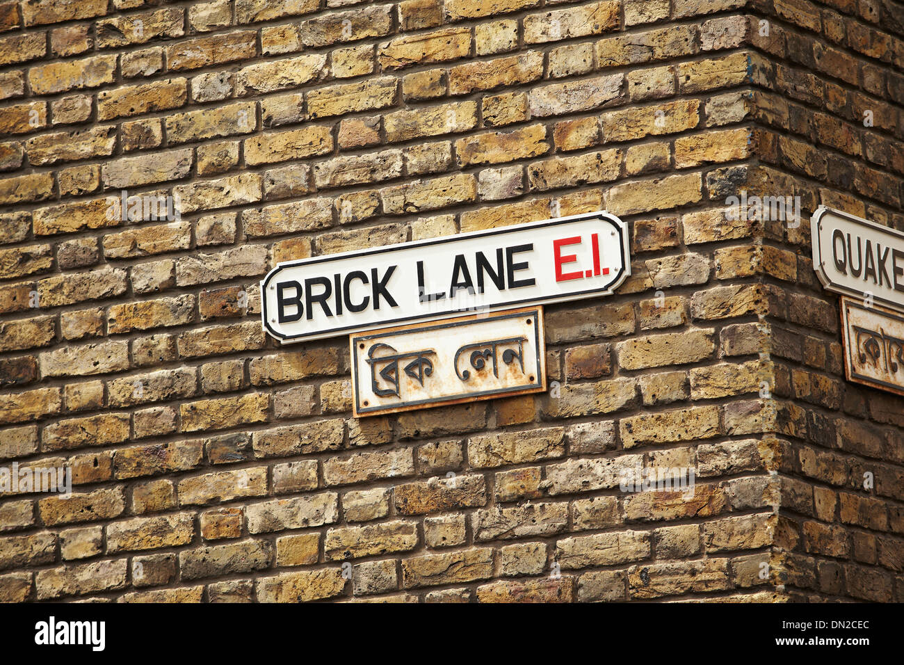 Brick lane street sign, London, England Stock Photo