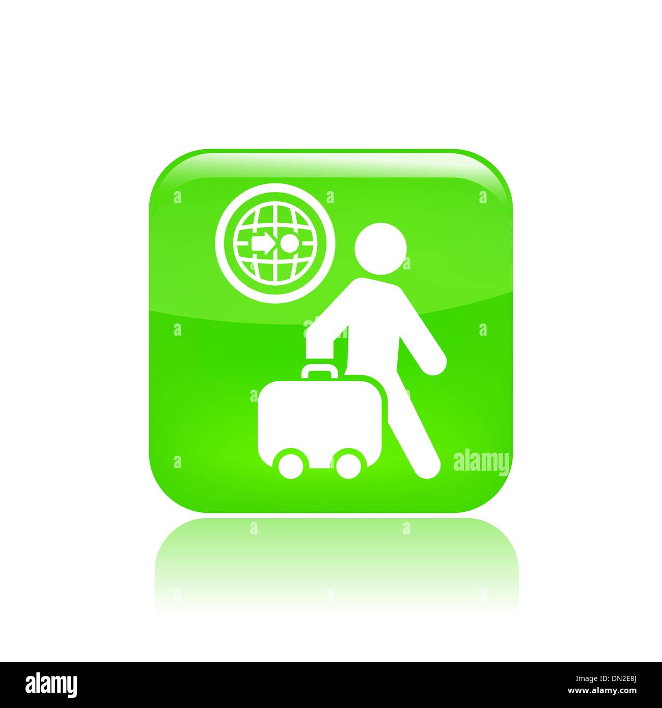 Vector illustration of single travel direction icon Stock Vector Image ...